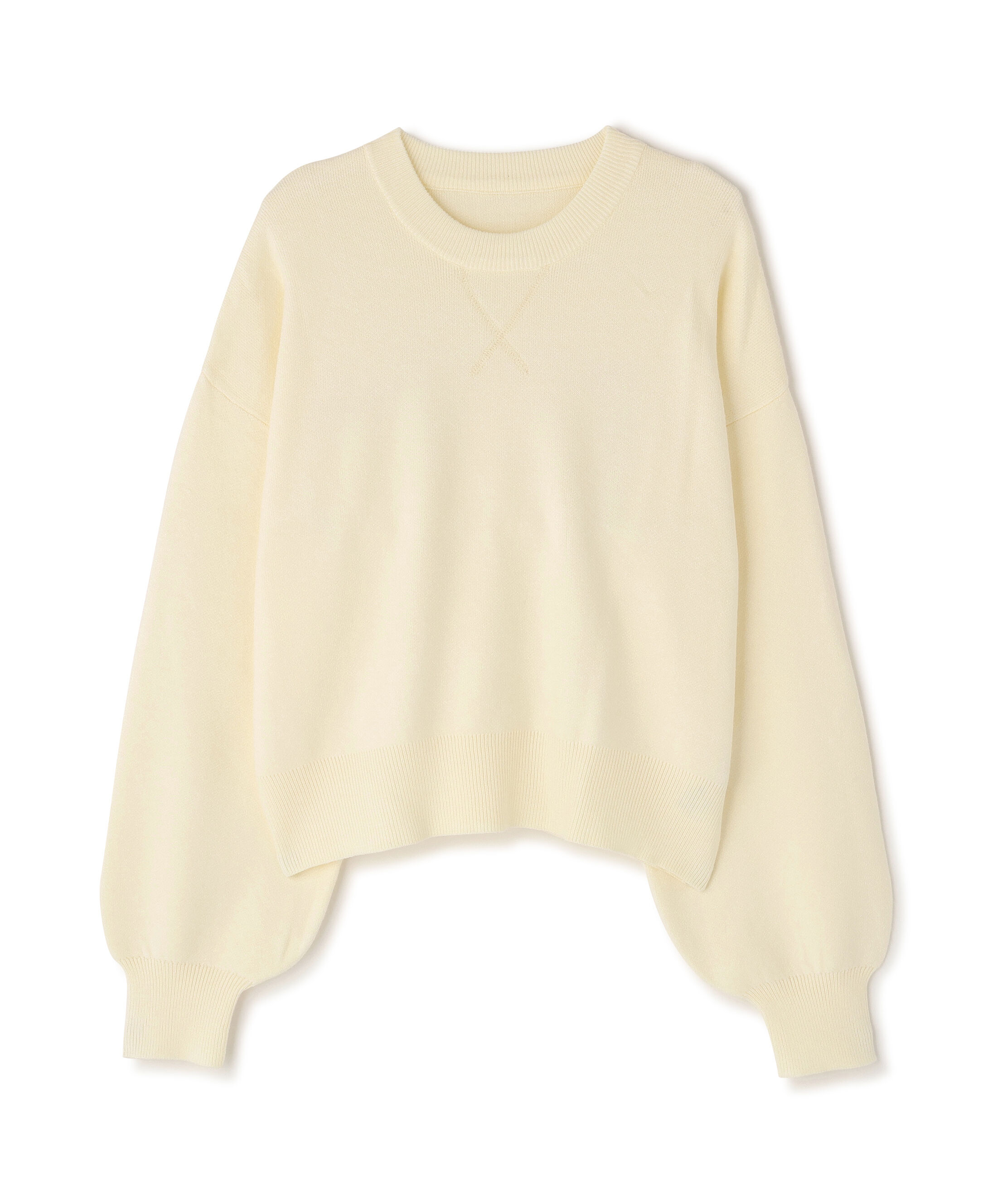  「スウェットライクニットプルオーバー」|ニット・セーター|