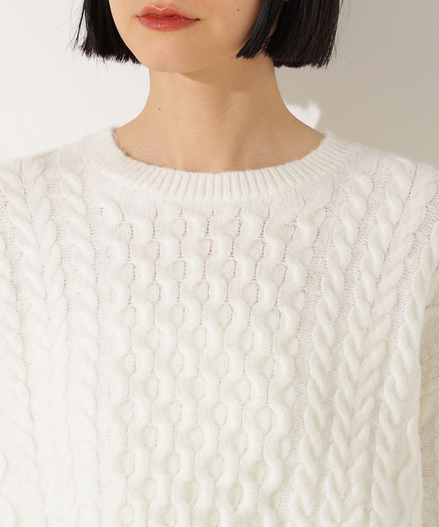  「ベーシックケーブルニット」|ニット・セーター|