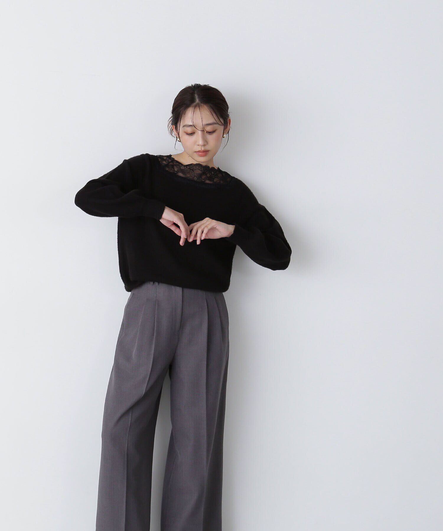  「レーストリミングニット　24AW」|ニット・セーター|