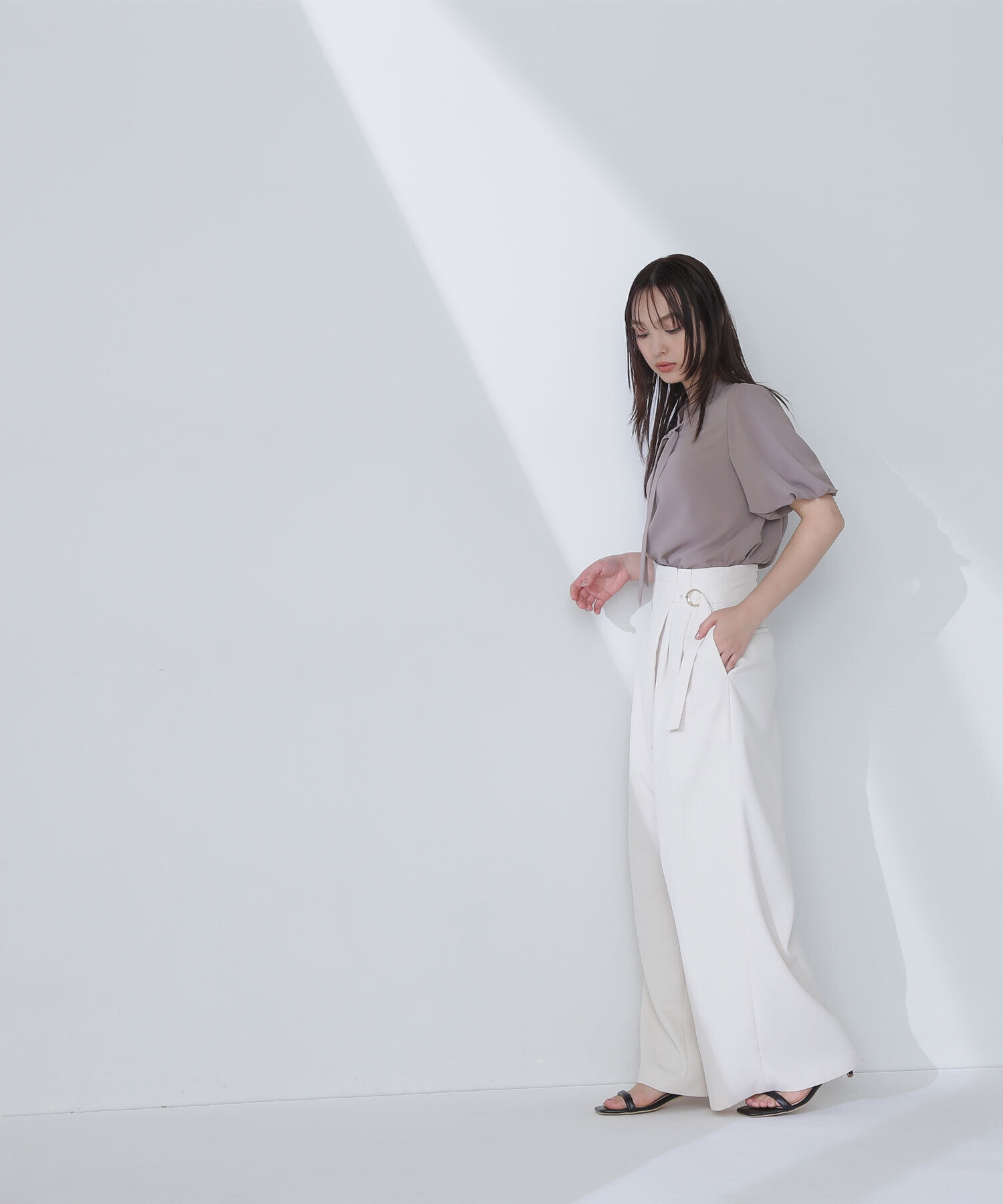  「バルーンスリーブボウタイブラウス」|シャツ・ブラウス|