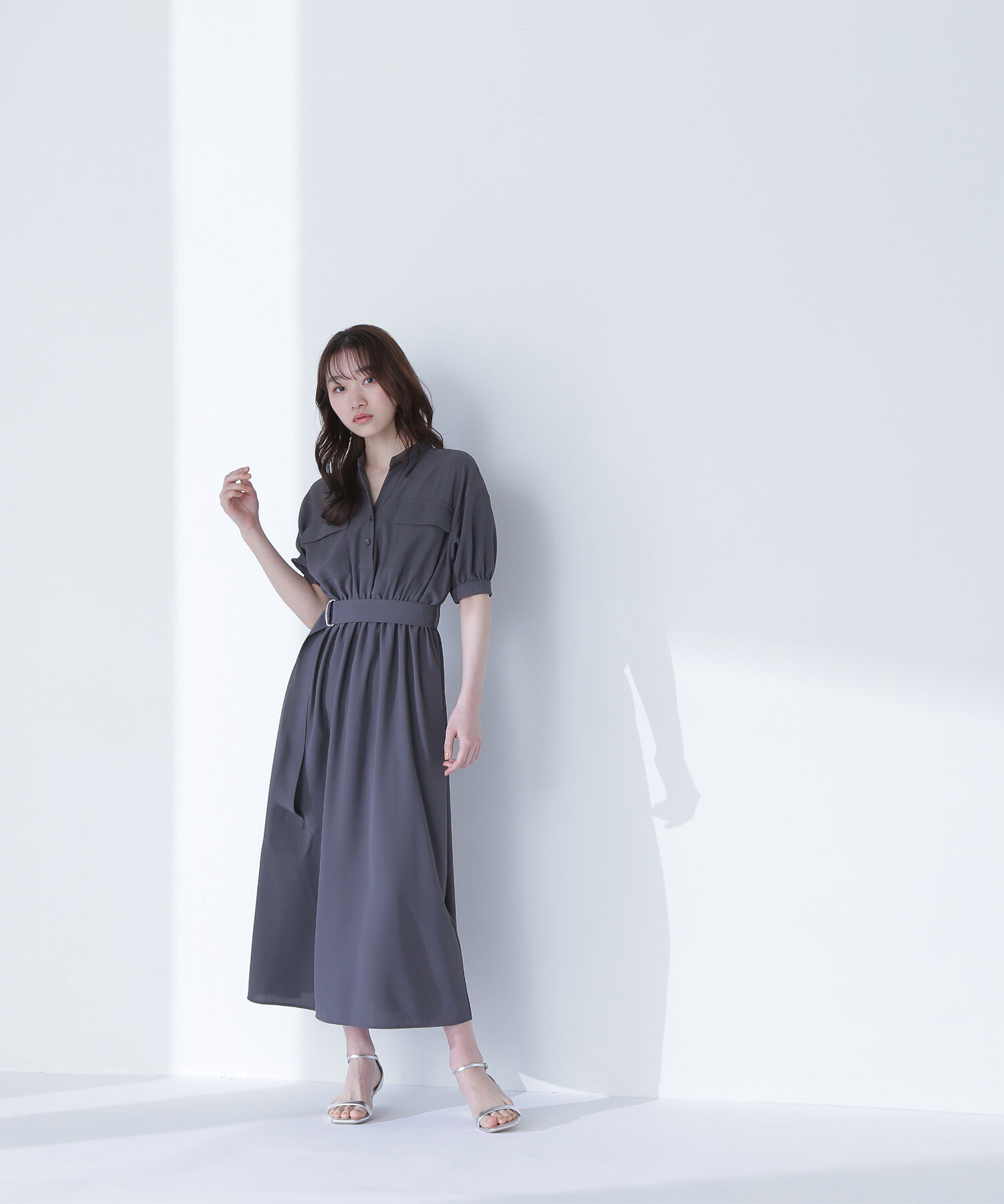  「ダブルポケットフォルムワンピース」|ワンピース|