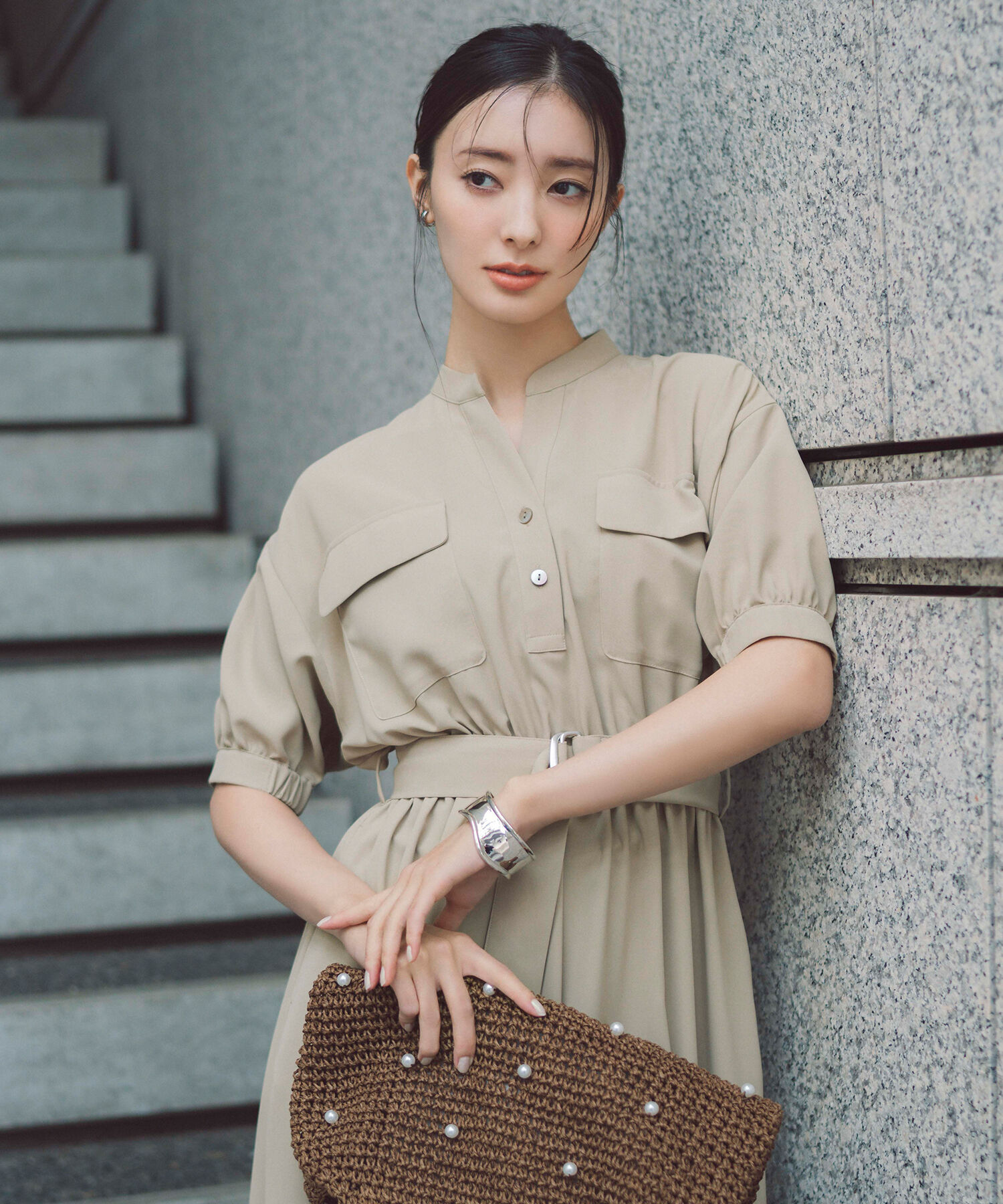  「ダブルポケットフォルムワンピース」|ワンピース|サンドグリー