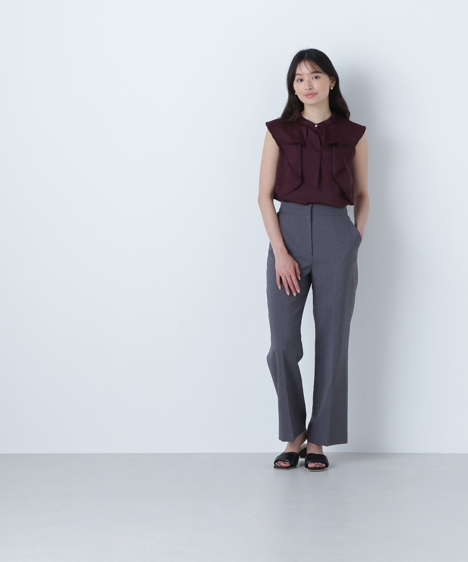  「ラッフルシアーブラウス」|シャツ・ブラウス|