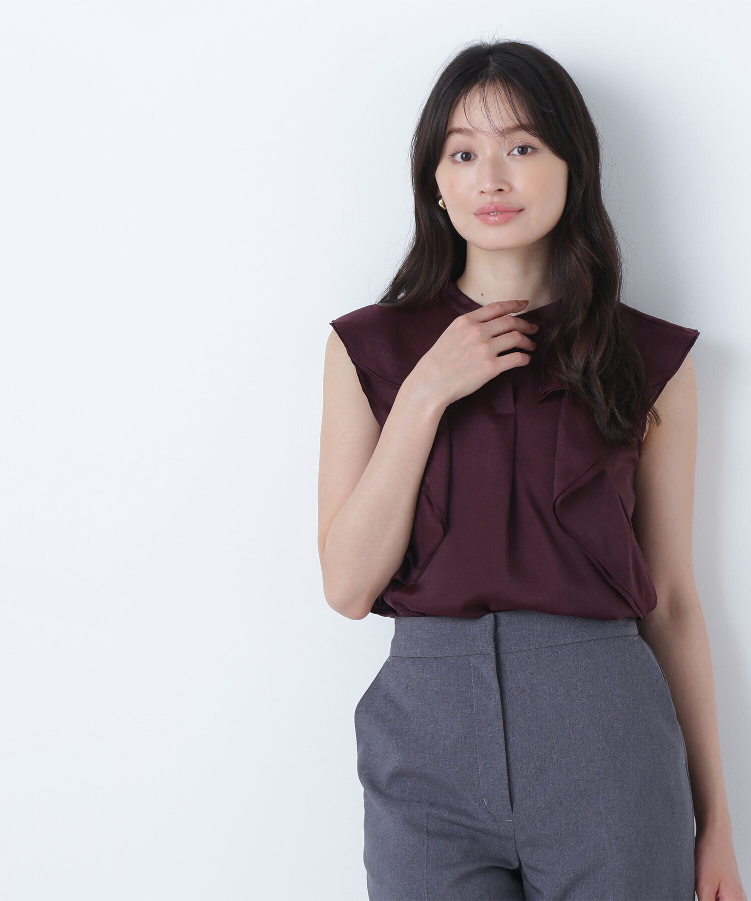  「ラッフルシアーブラウス」|シャツ・ブラウス|