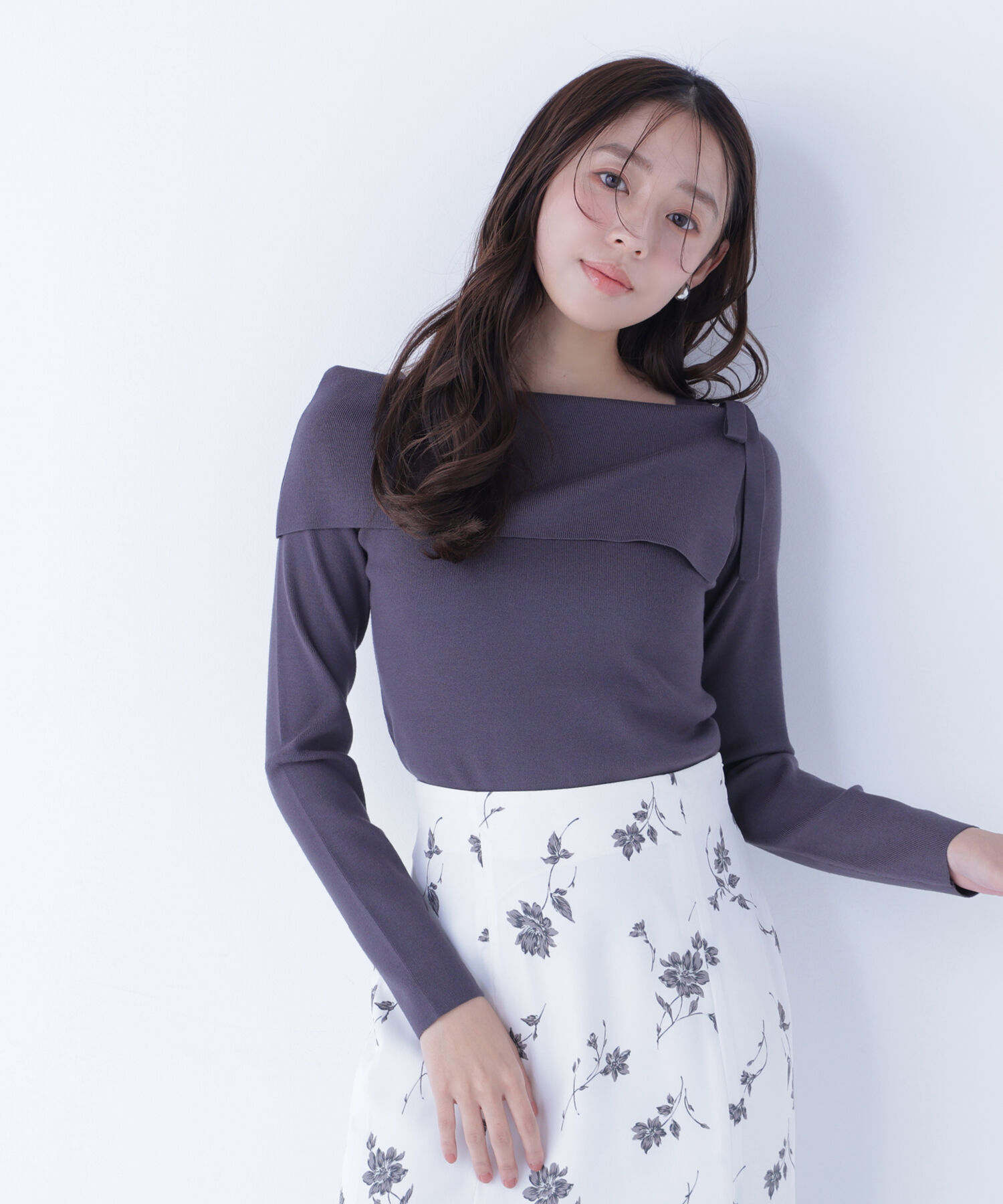  「サイドリボンニット」|ニット・セーター|