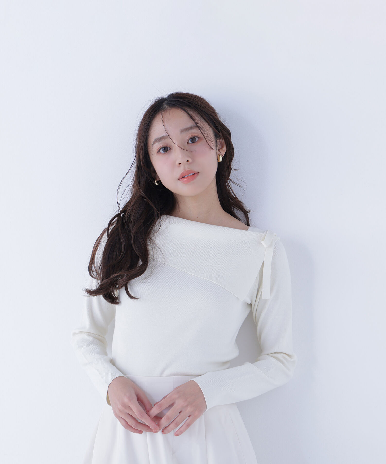  「サイドリボンニット」|ニット・セーター|