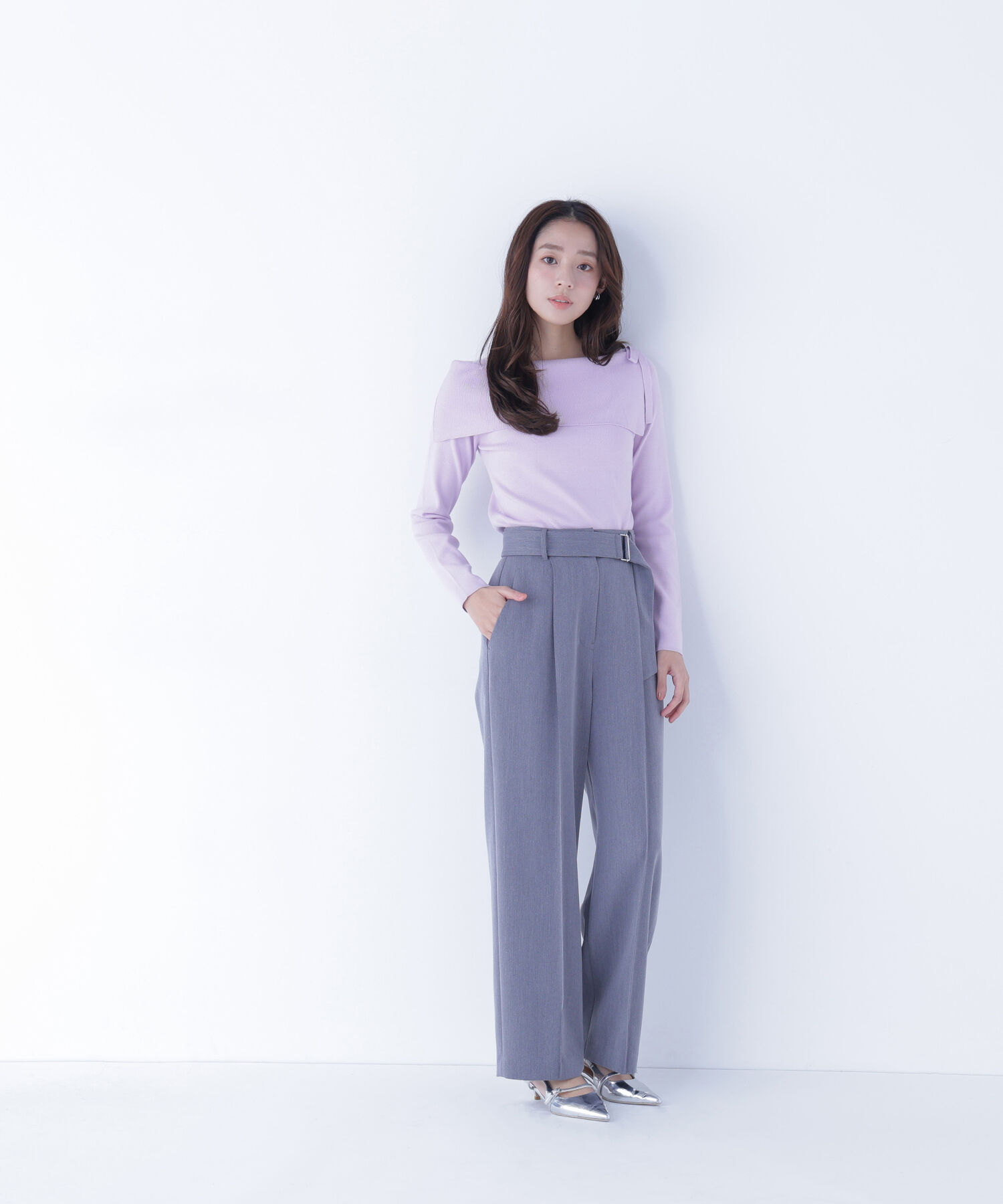  「サイドリボンニット」|ニット・セーター|