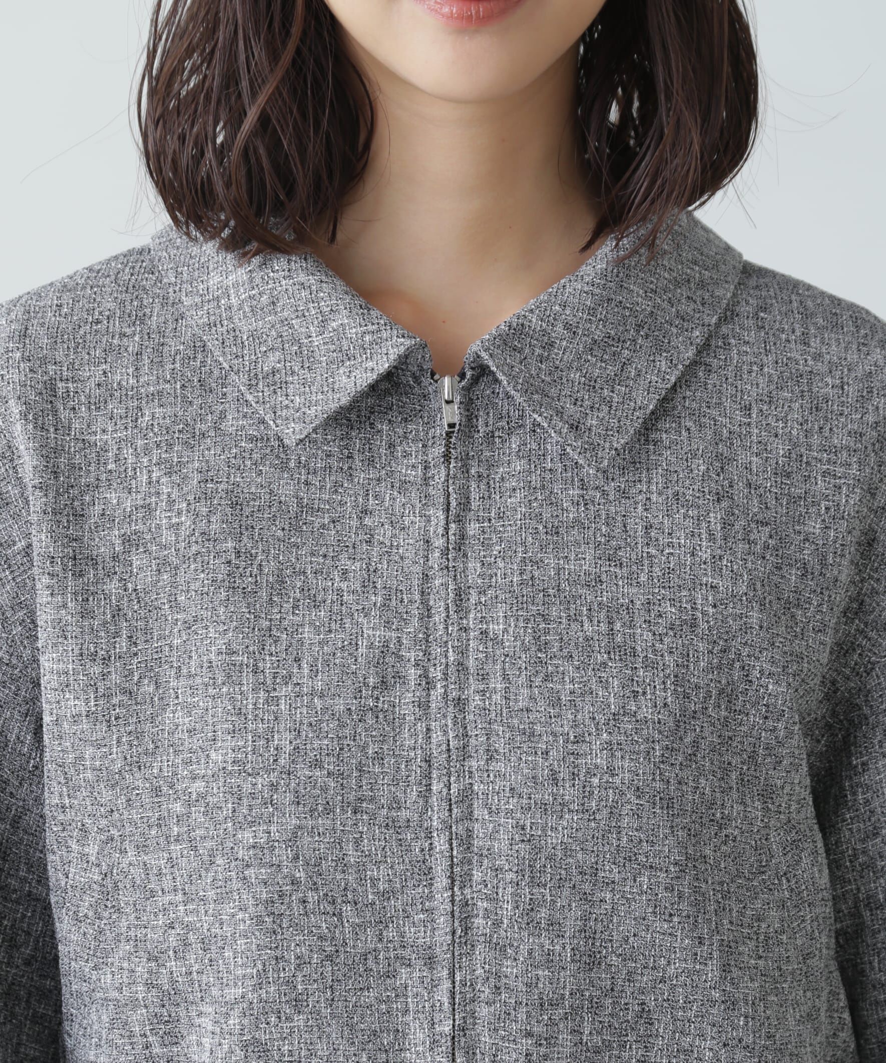  「ツイードジップブルゾン」|ブルゾン・スタジャン|