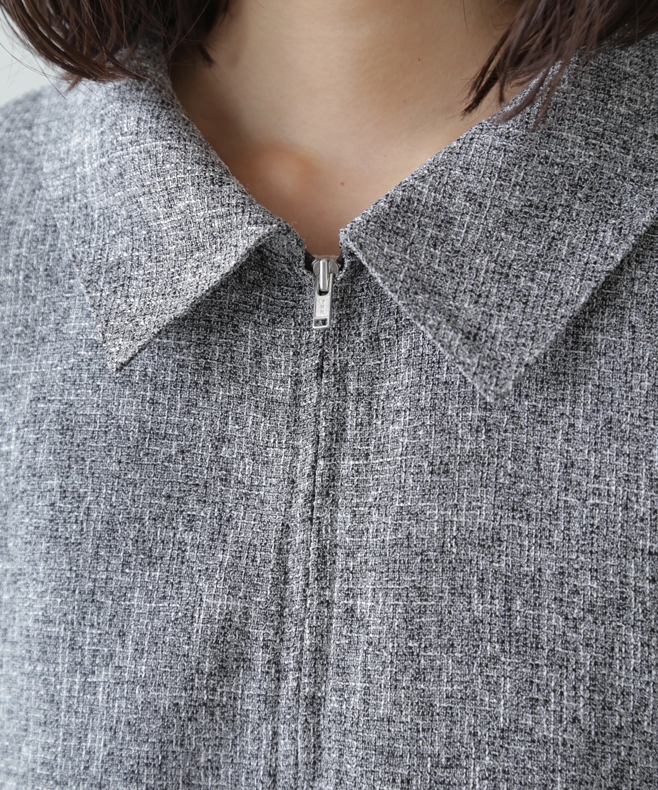  「ツイードジップブルゾン」|ブルゾン・スタジャン|