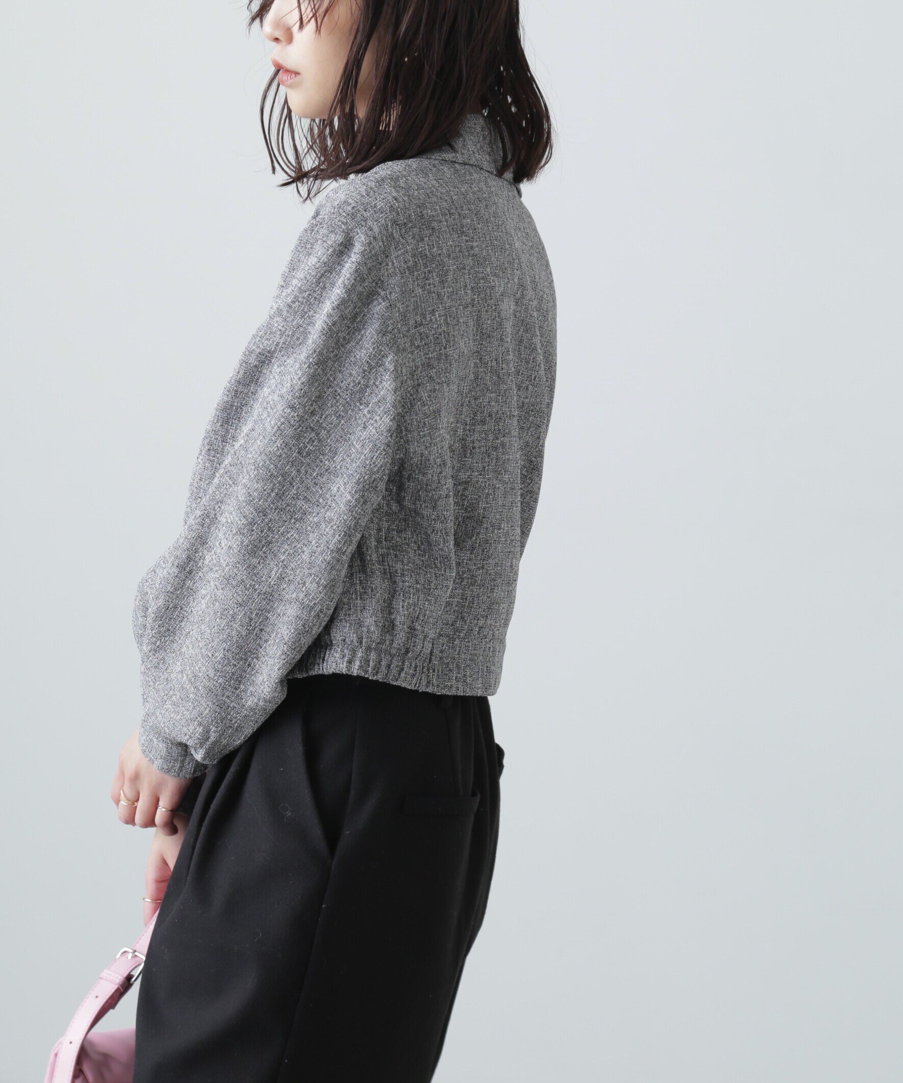  「ツイードジップブルゾン」|ブルゾン・スタジャン|