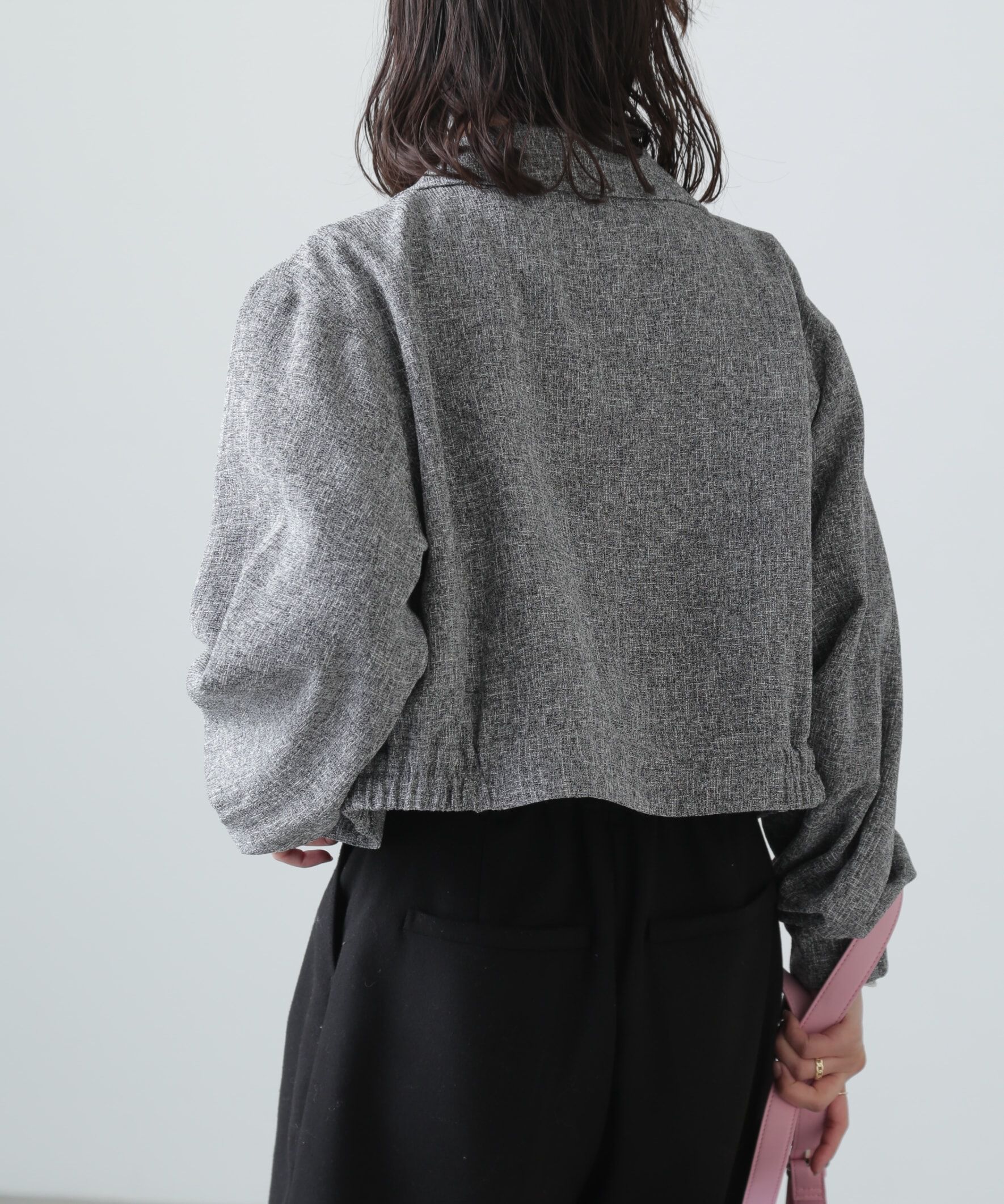  「ツイードジップブルゾン」|ブルゾン・スタジャン|