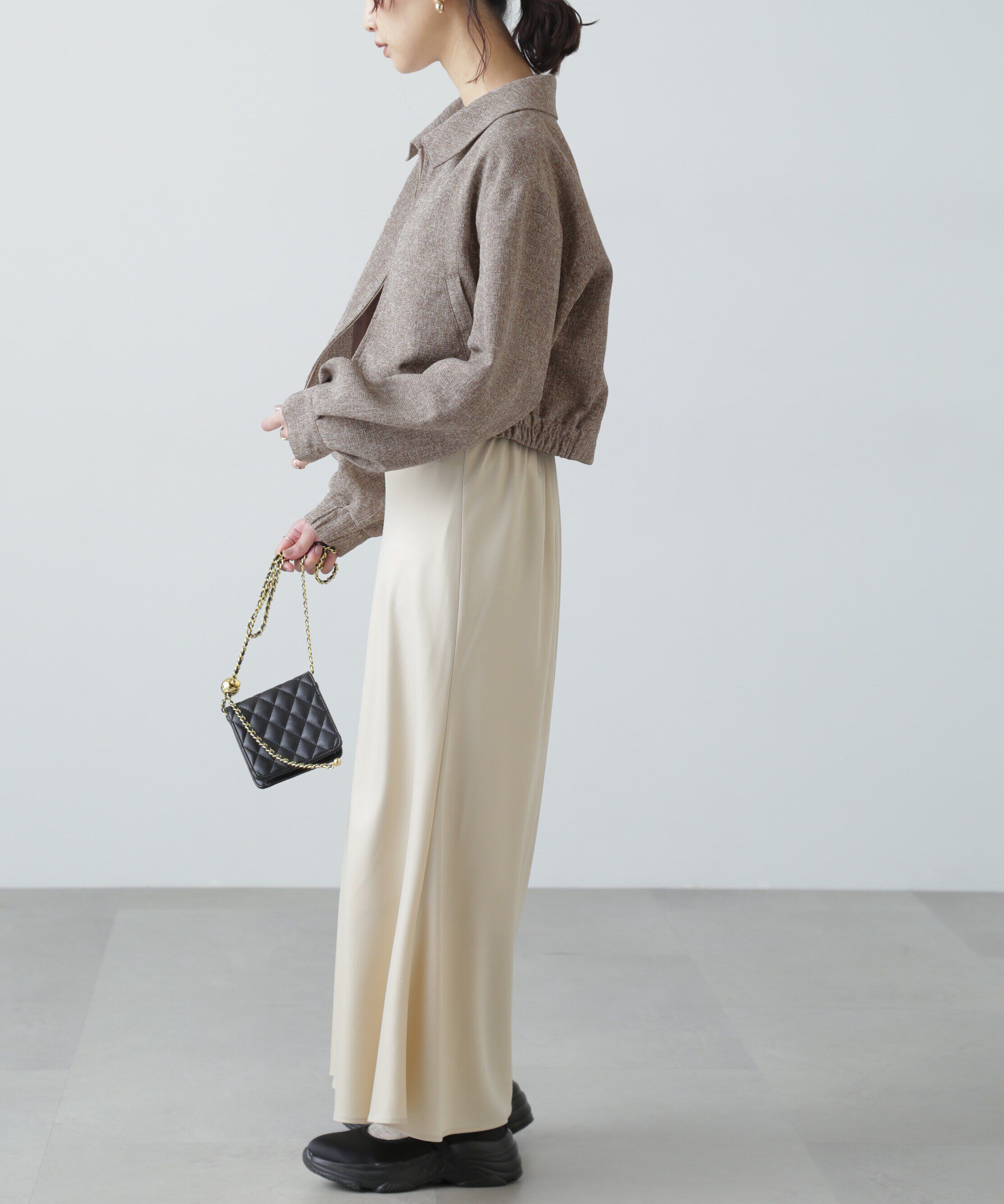  「ツイードジップブルゾン」|ブルゾン・スタジャン|