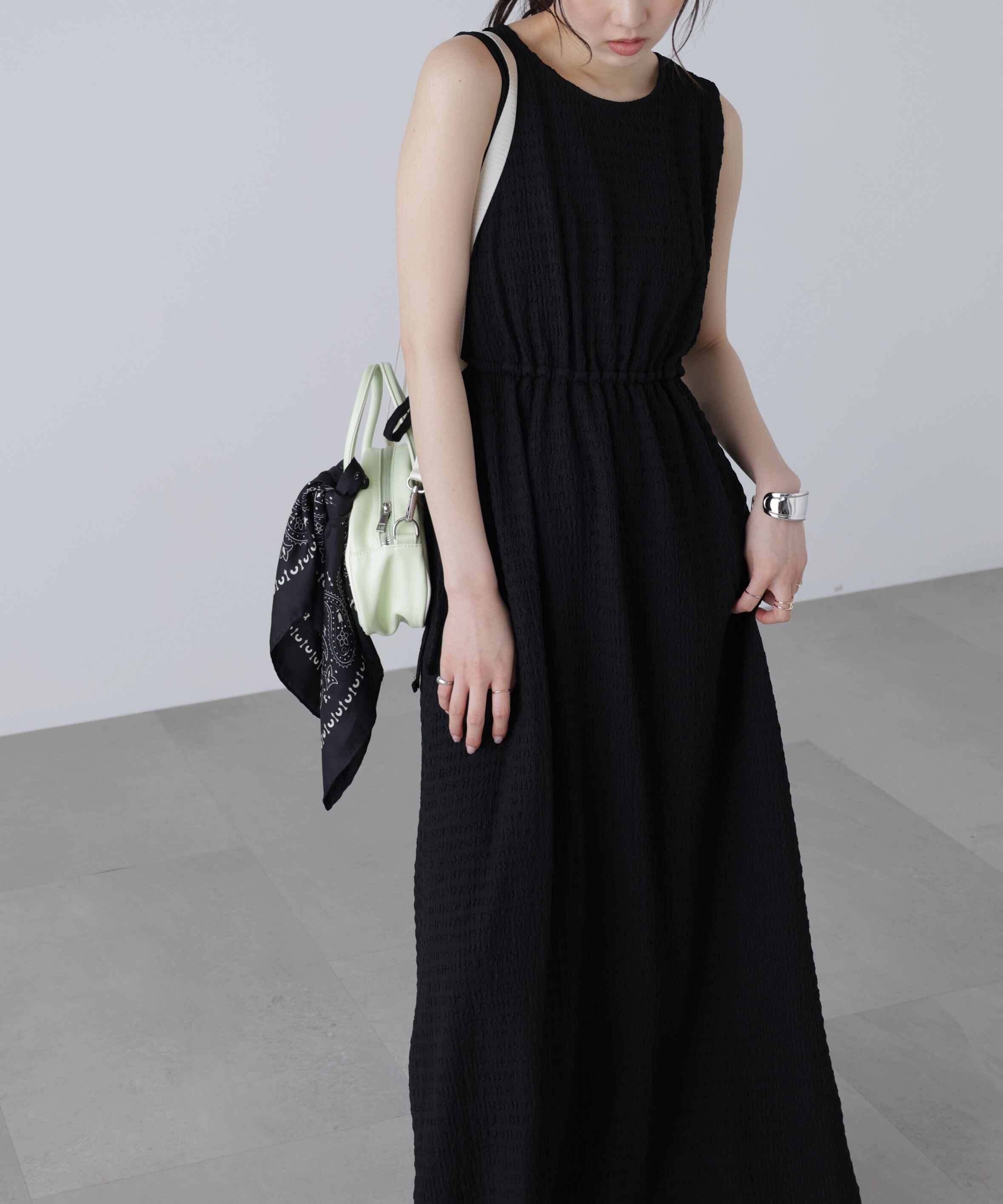  「サイドカットノースリカットソーワンピース」|ワンピース|