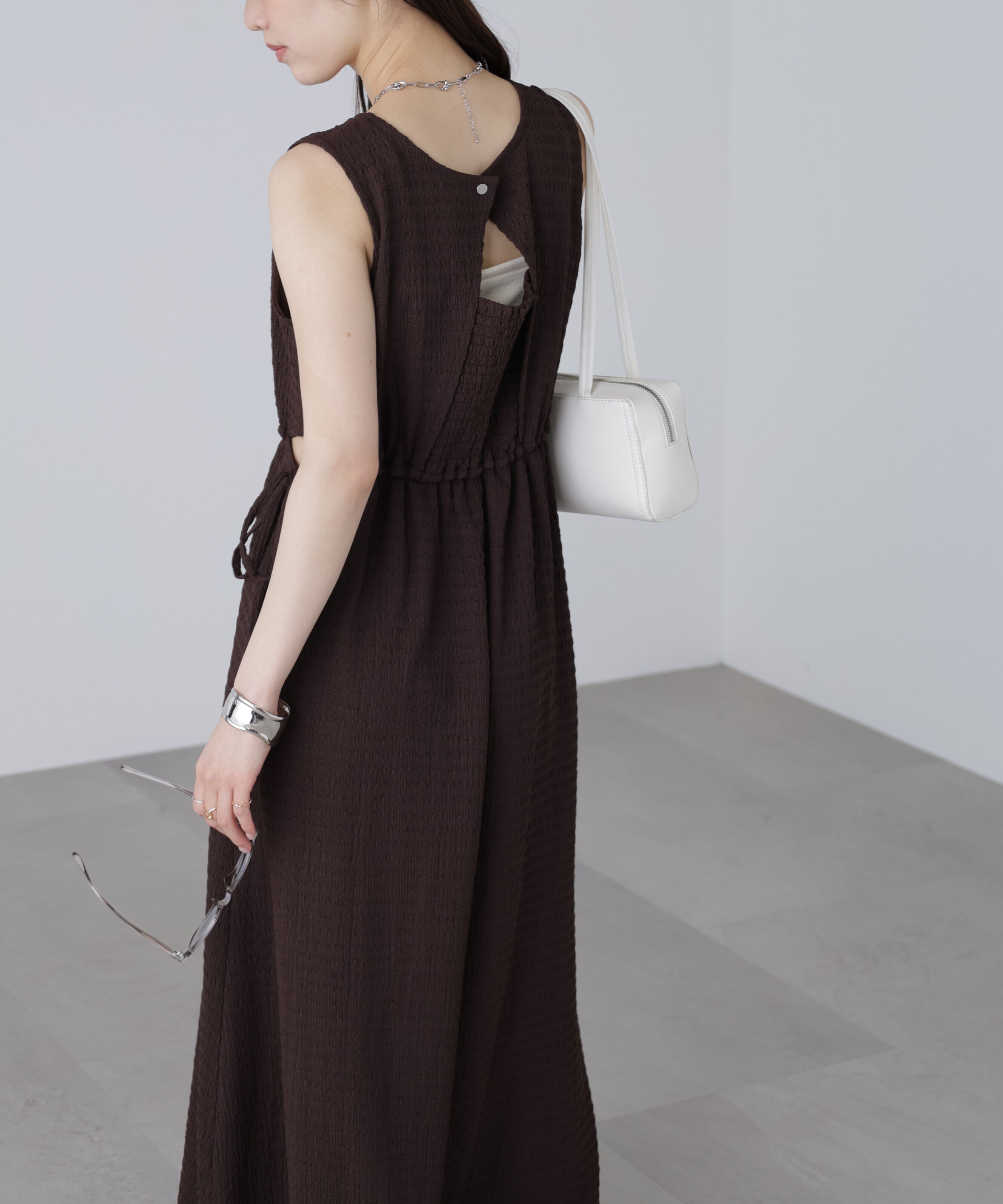  「サイドカットノースリカットソーワンピース」|ワンピース|