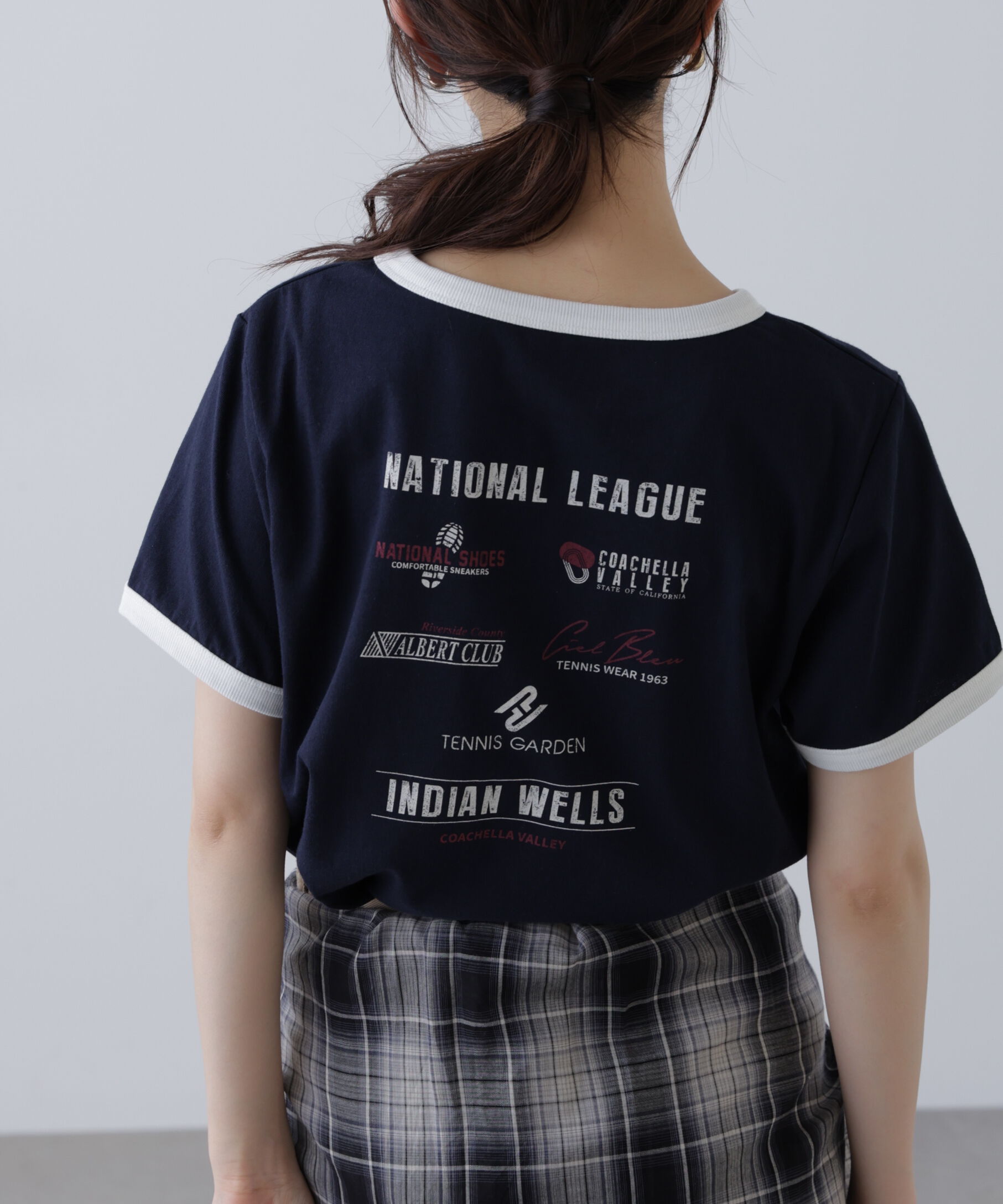  「レトロスポーツプリントTシャツ」|Tシャツ・カットソー|