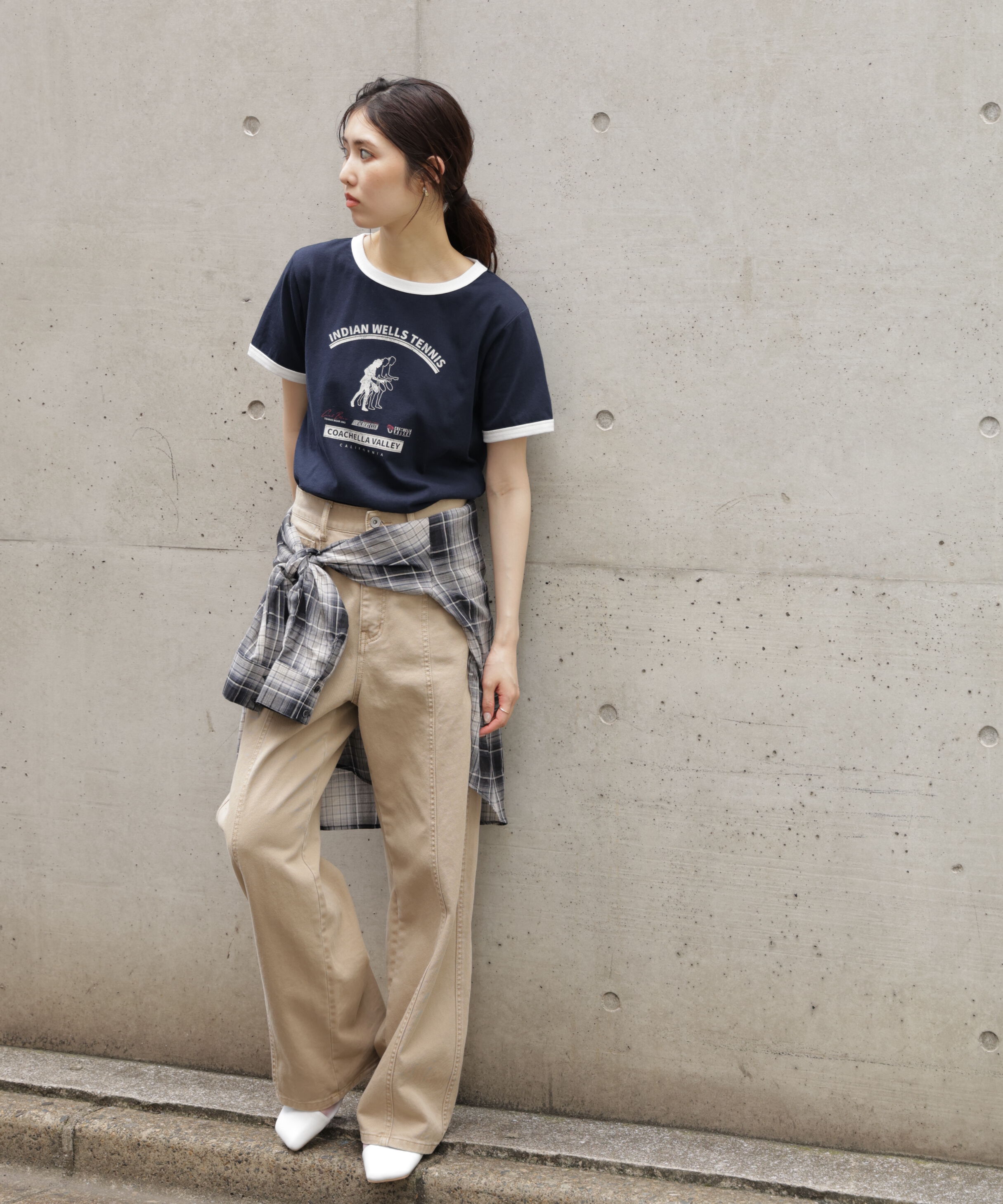  「レトロスポーツプリントTシャツ」|Tシャツ・カットソー|