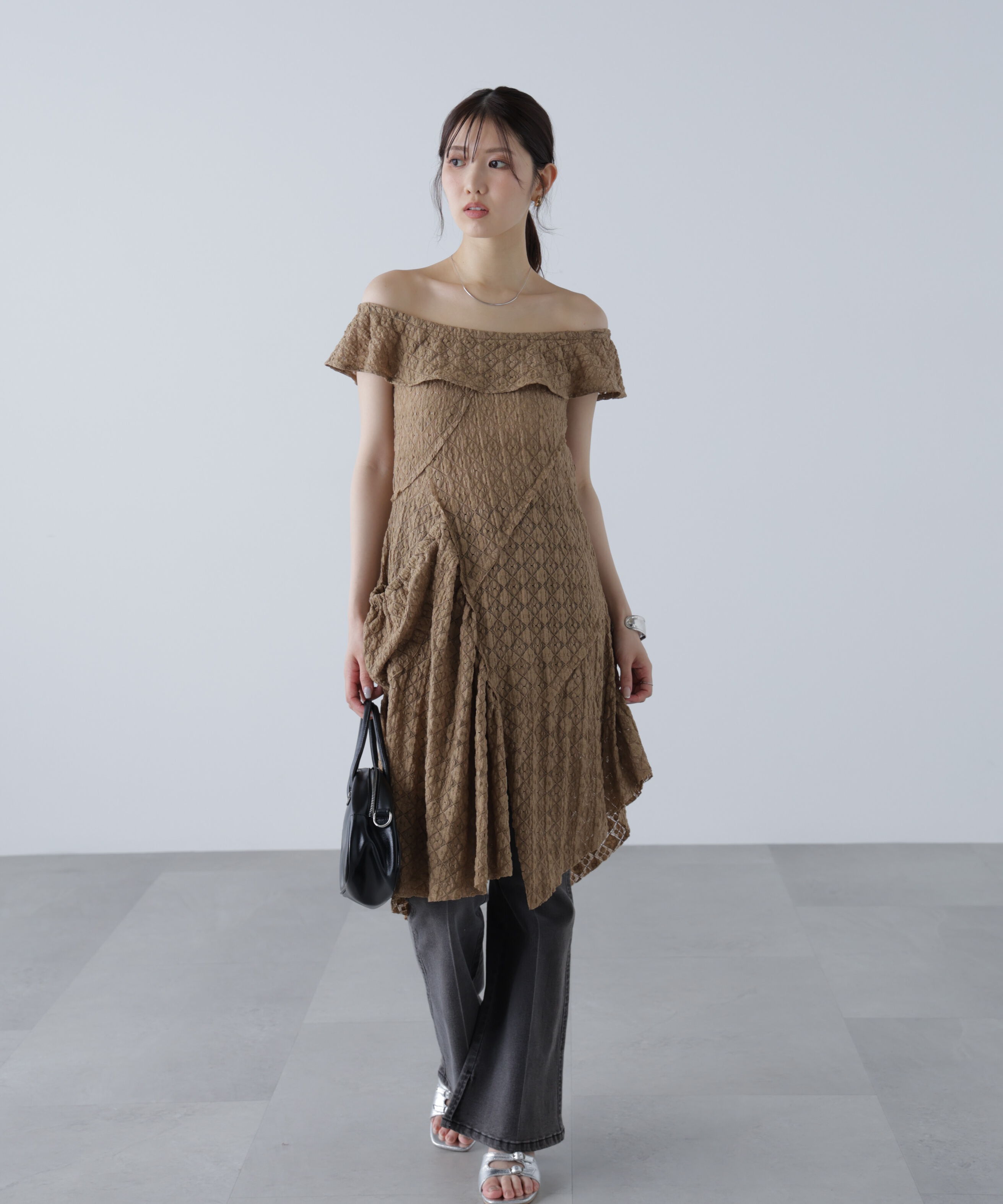  「イレヘムオフショルミニワンピース」|ワンピース|