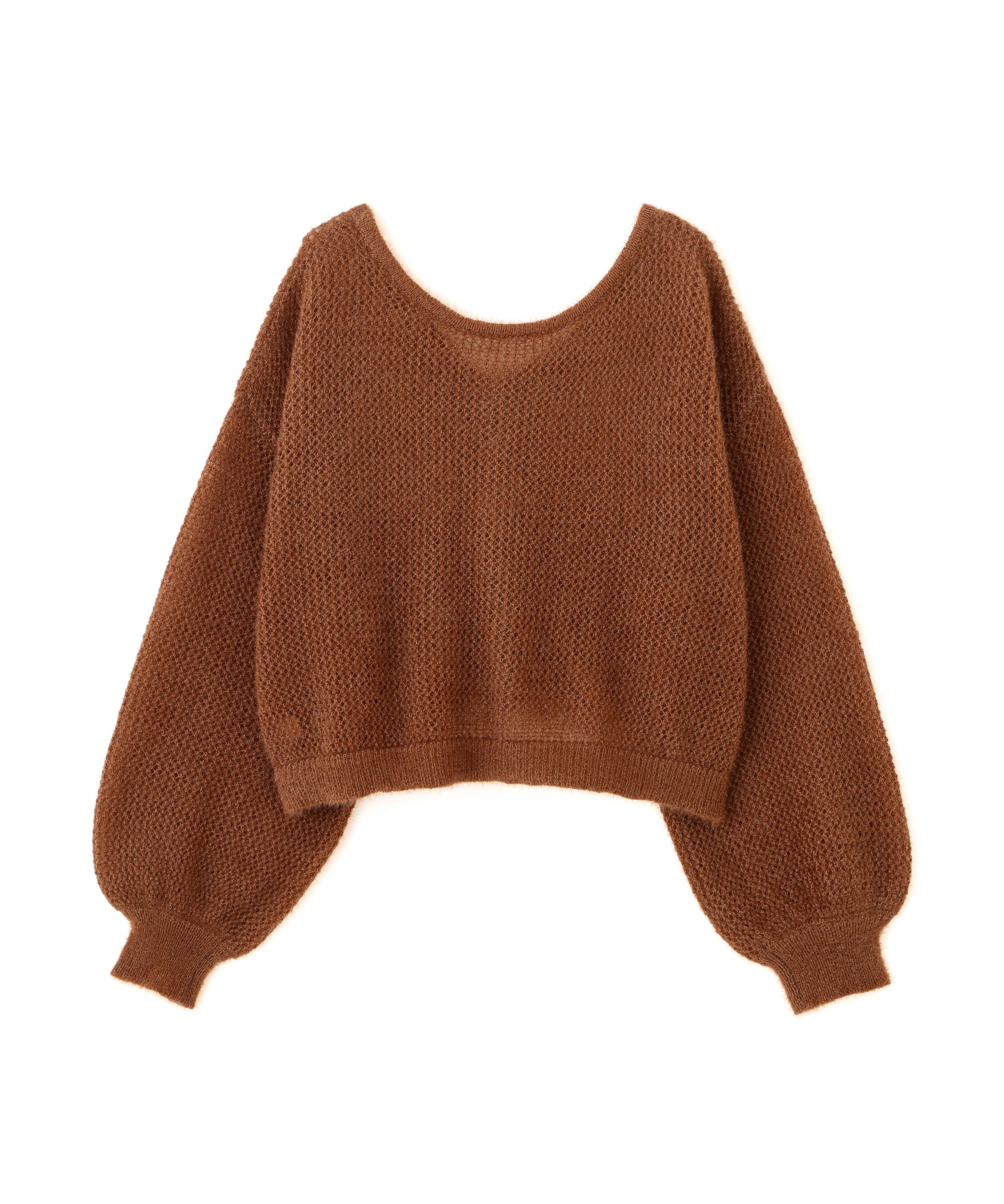  「前後2WAYドロストショート丈ニット」|ニット・セーター|