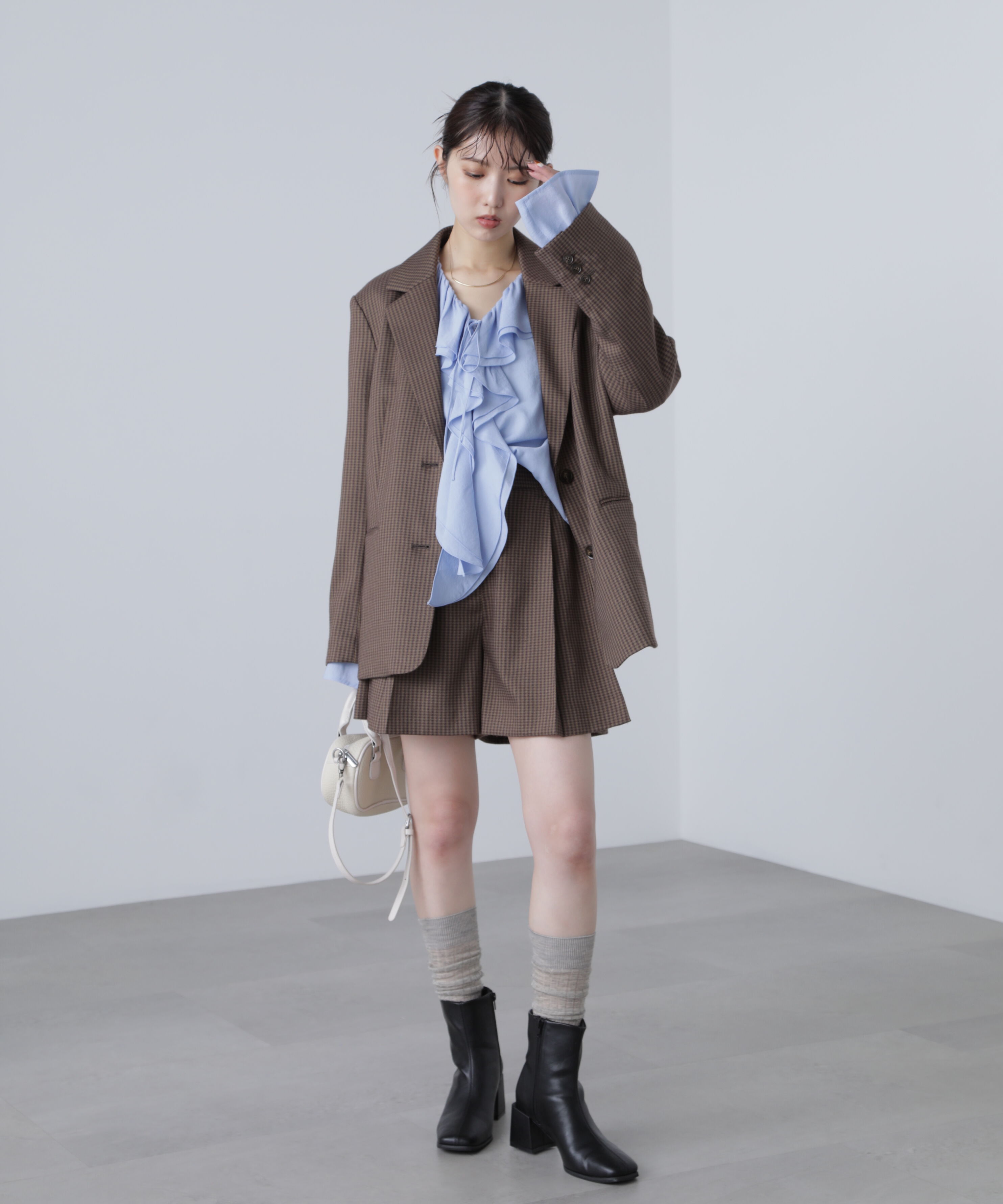  「ダブルラッフルフリルブラウス」|シャツ・ブラウス|