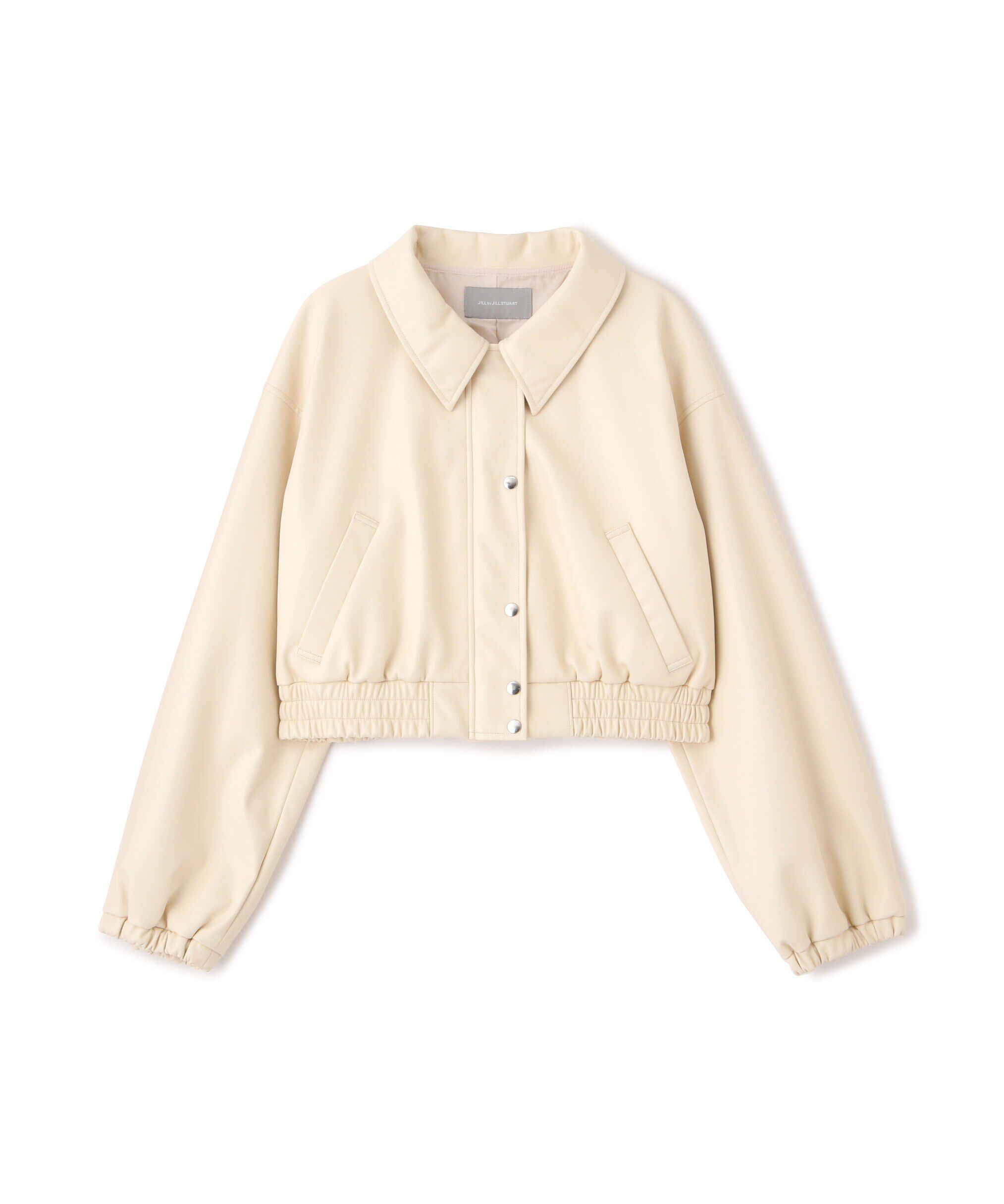  「フェイクレザーショートブルゾン」|その他|