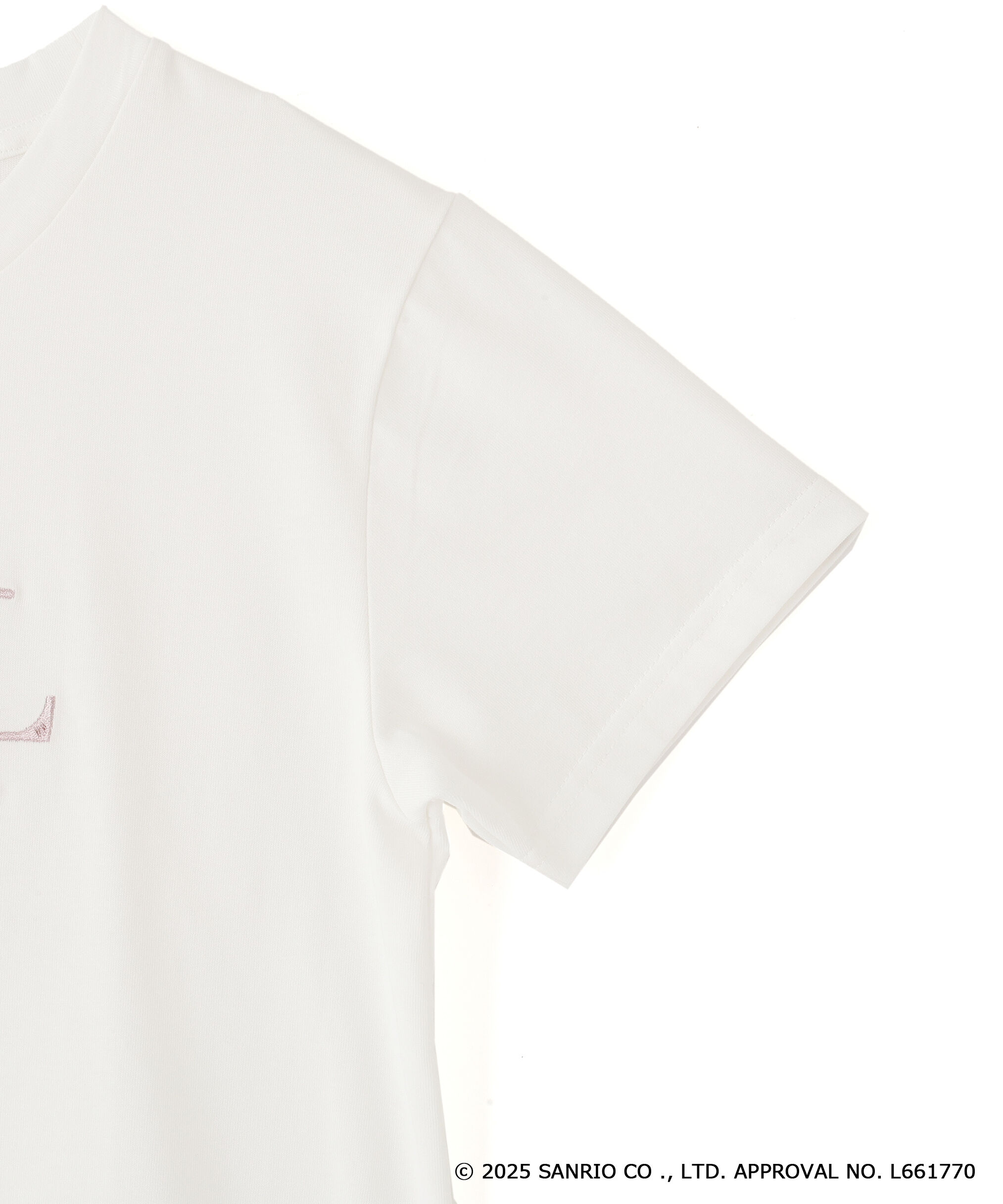  「＜マイメロディ＆クロミコラボ＞オーガニックコットン刺繍ロゴTシャツ」|Tシャツ・カットソー|