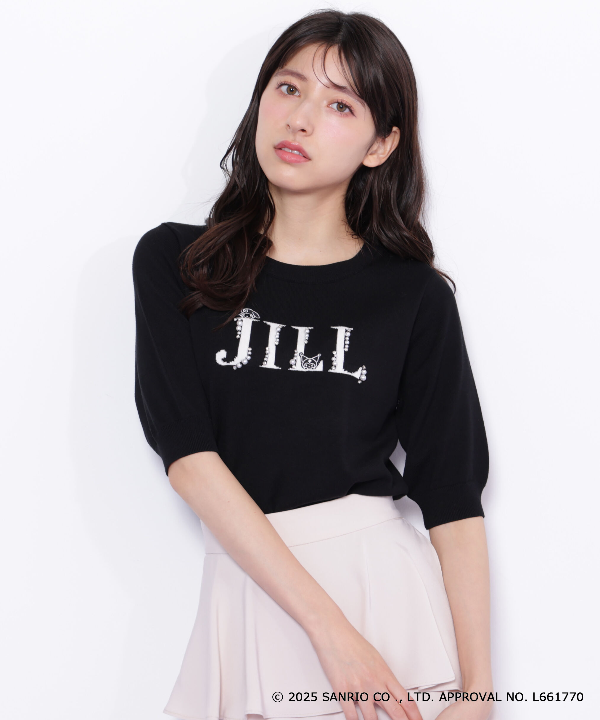  「＜マイメロディ＆クロミコラボ＞ロゴジャガードニット」|ニット・セーター|