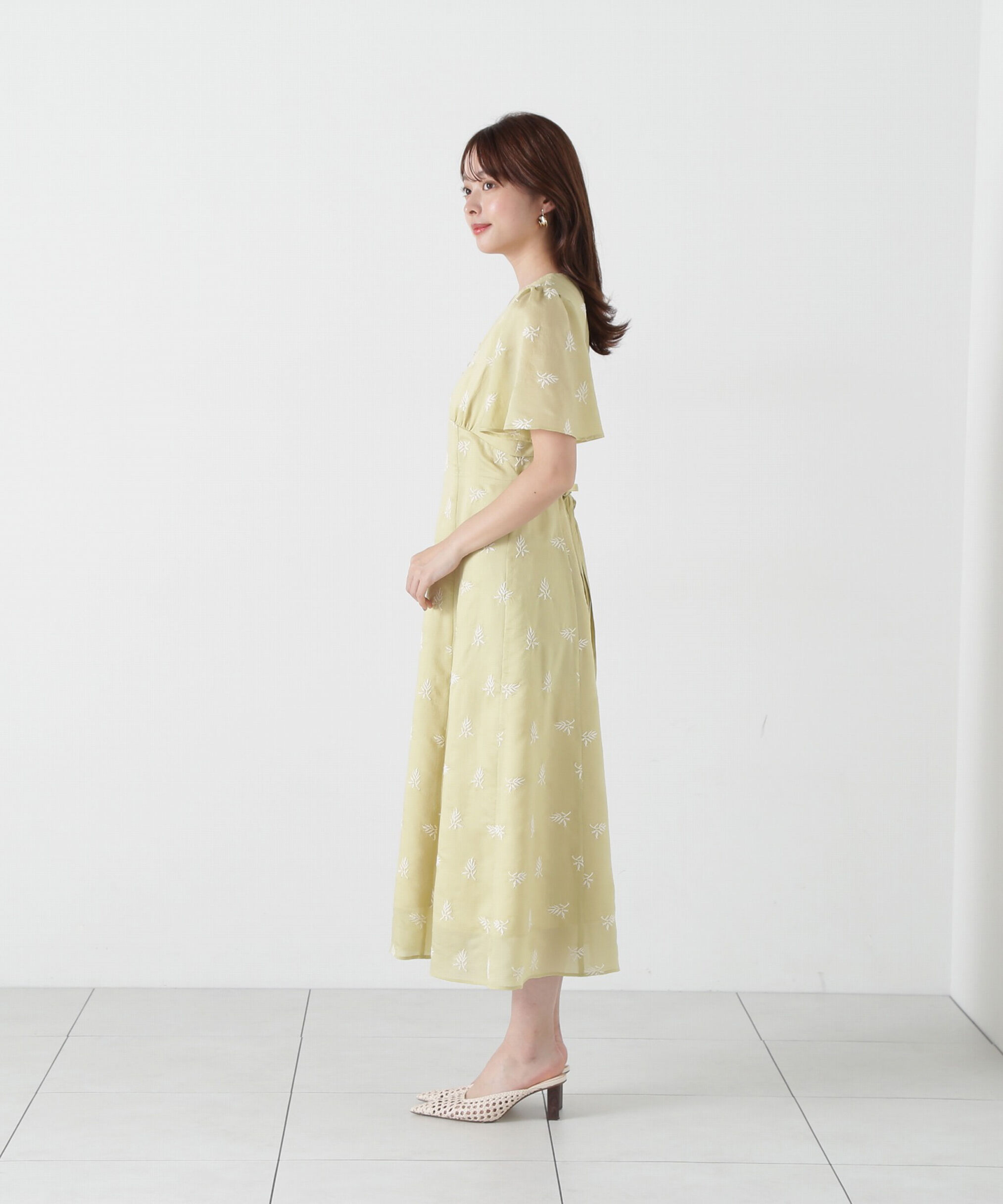 PROPORTION BODY DRESSING「花柄刺繍ワンピース」|ワンピース|