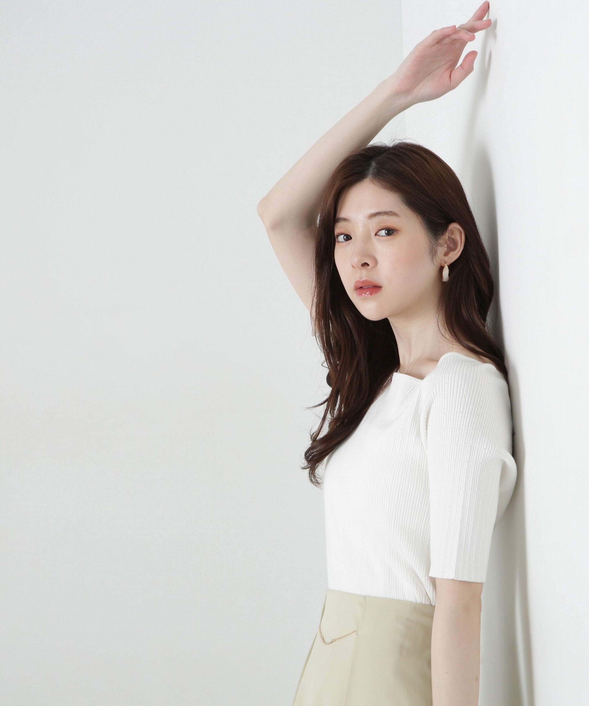 PROPORTION BODY DRESSING「ボートネックランダムリブニット」|ニット・セーター|