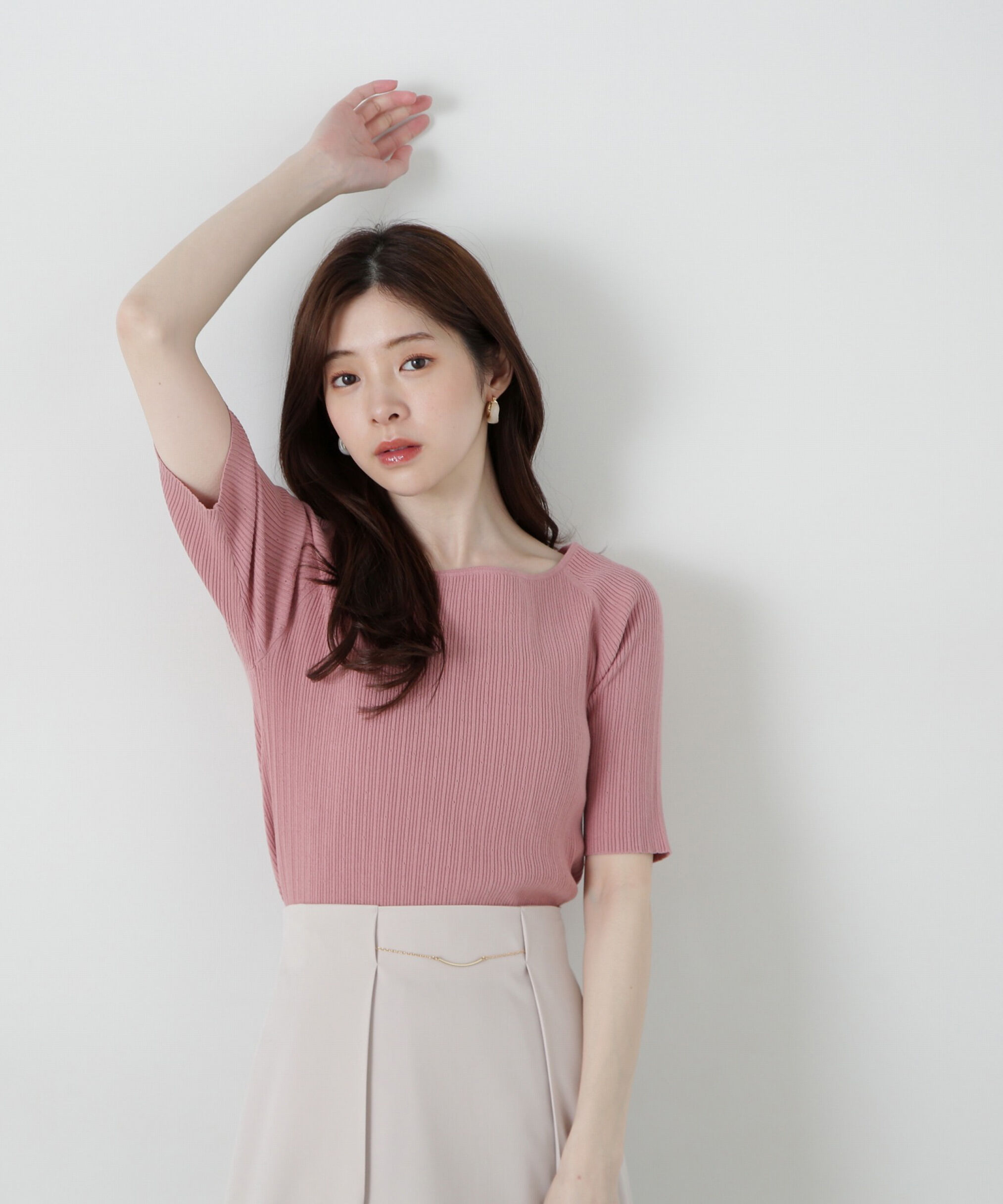 PROPORTION BODY DRESSING「ボートネックランダムリブニット」|ニット・セーター|