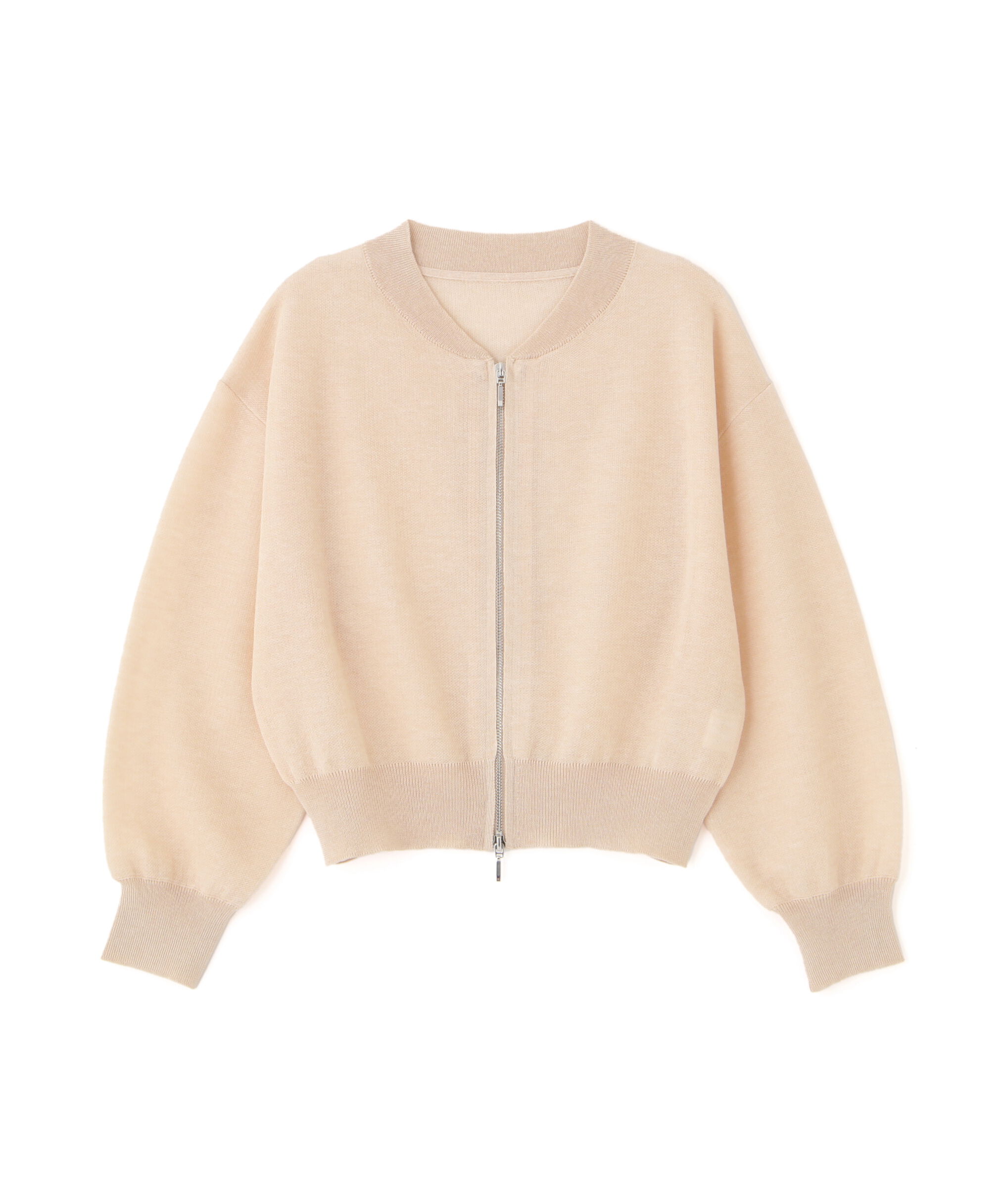 PROPORTION BODY DRESSING「シアーニットブルゾン」|ブルゾン・スタジャン|