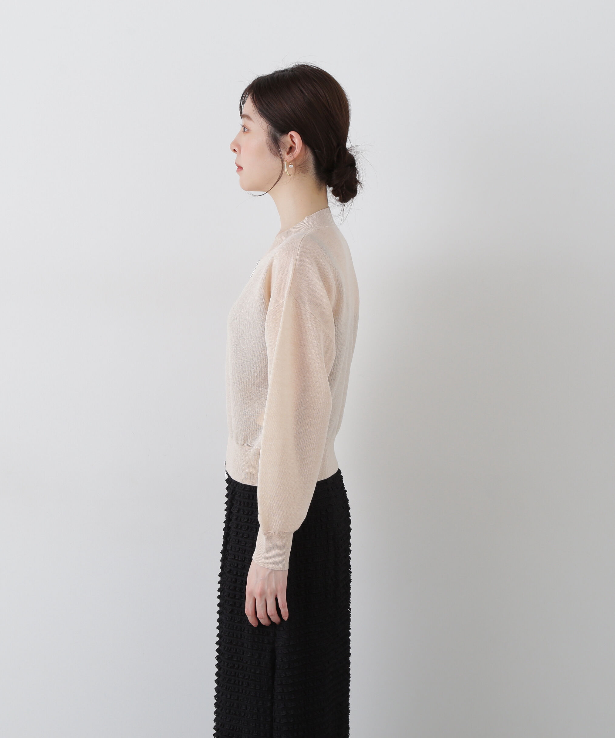 PROPORTION BODY DRESSING「シアーニットブルゾン」|ブルゾン・スタジャン|