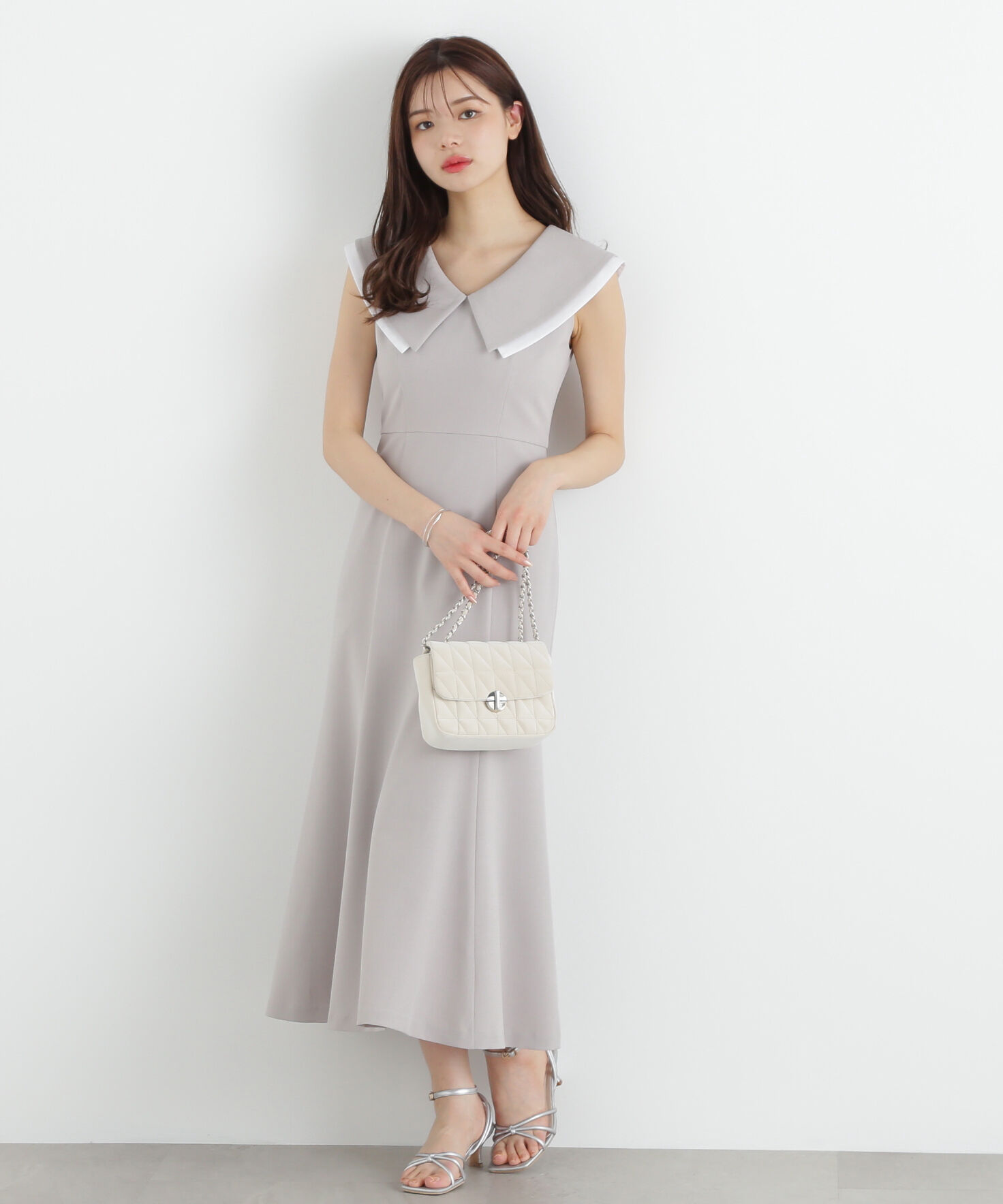 PROPORTION BODY DRESSING「ビッグカラーマーメイドワンピース」|ワンピース|