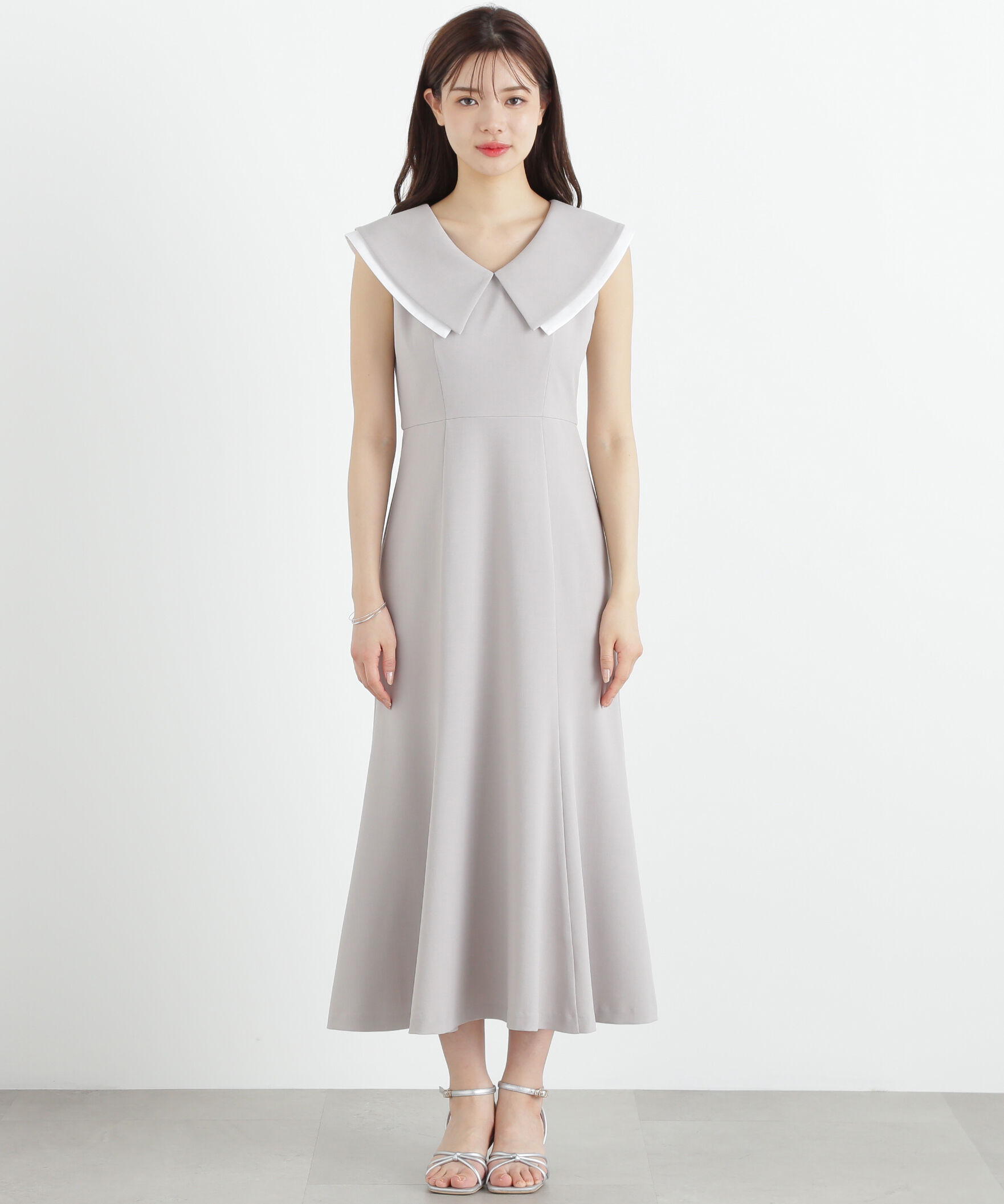 PROPORTION BODY DRESSING「ビッグカラーマーメイドワンピース」|ワンピース|