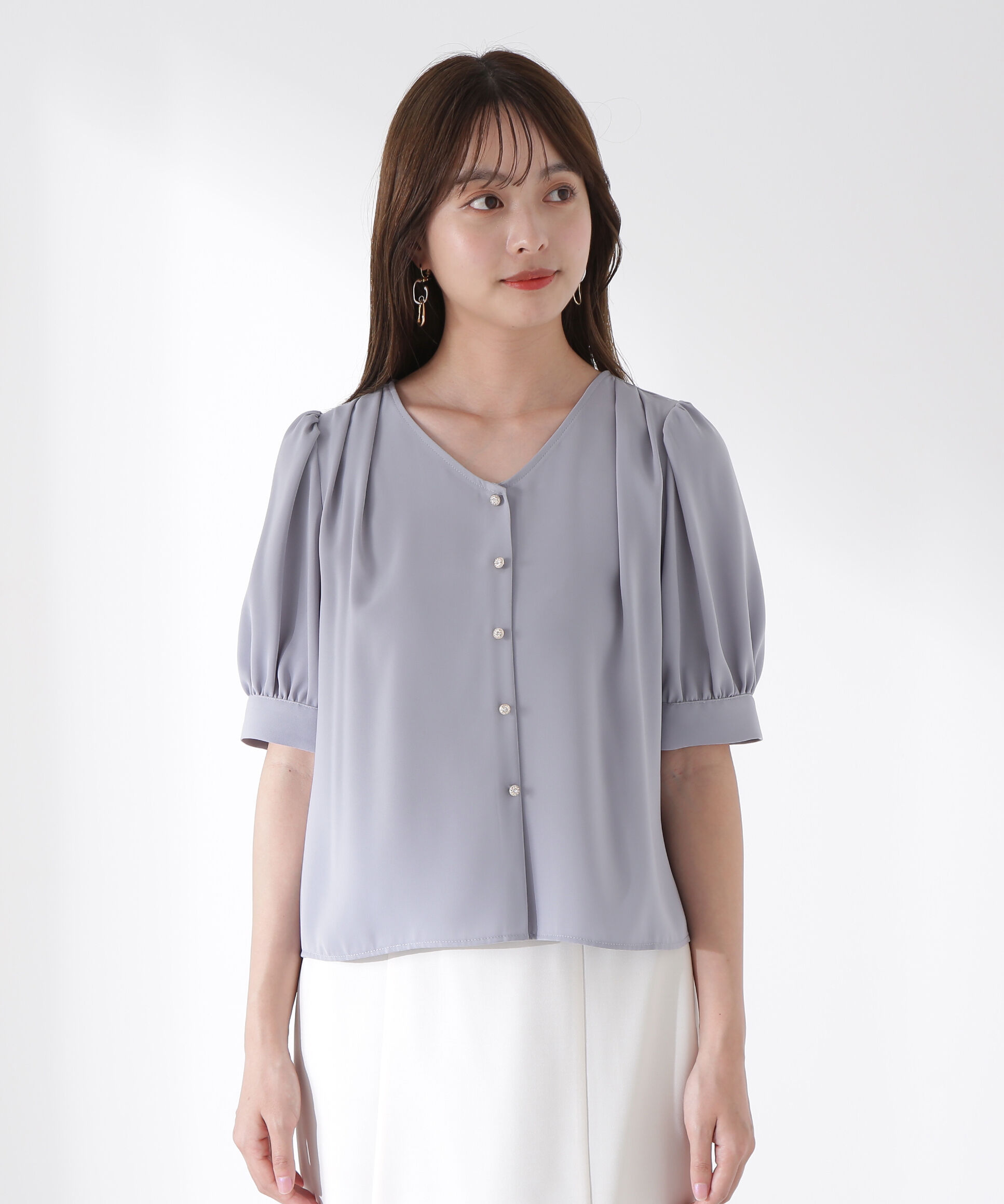PROPORTION BODY DRESSING「キラボタンブラウス」|シャツ・ブラウス|