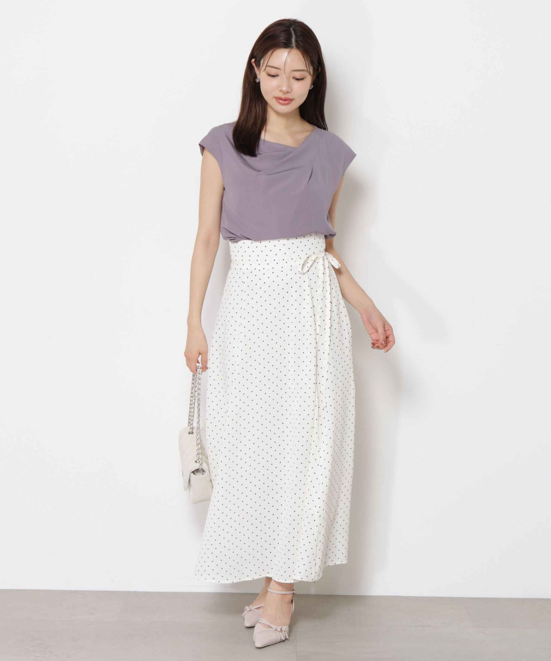 PROPORTION BODY DRESSING「ニュアンスネックフレンチスリーブブラウス」|シャツ・ブラウス|