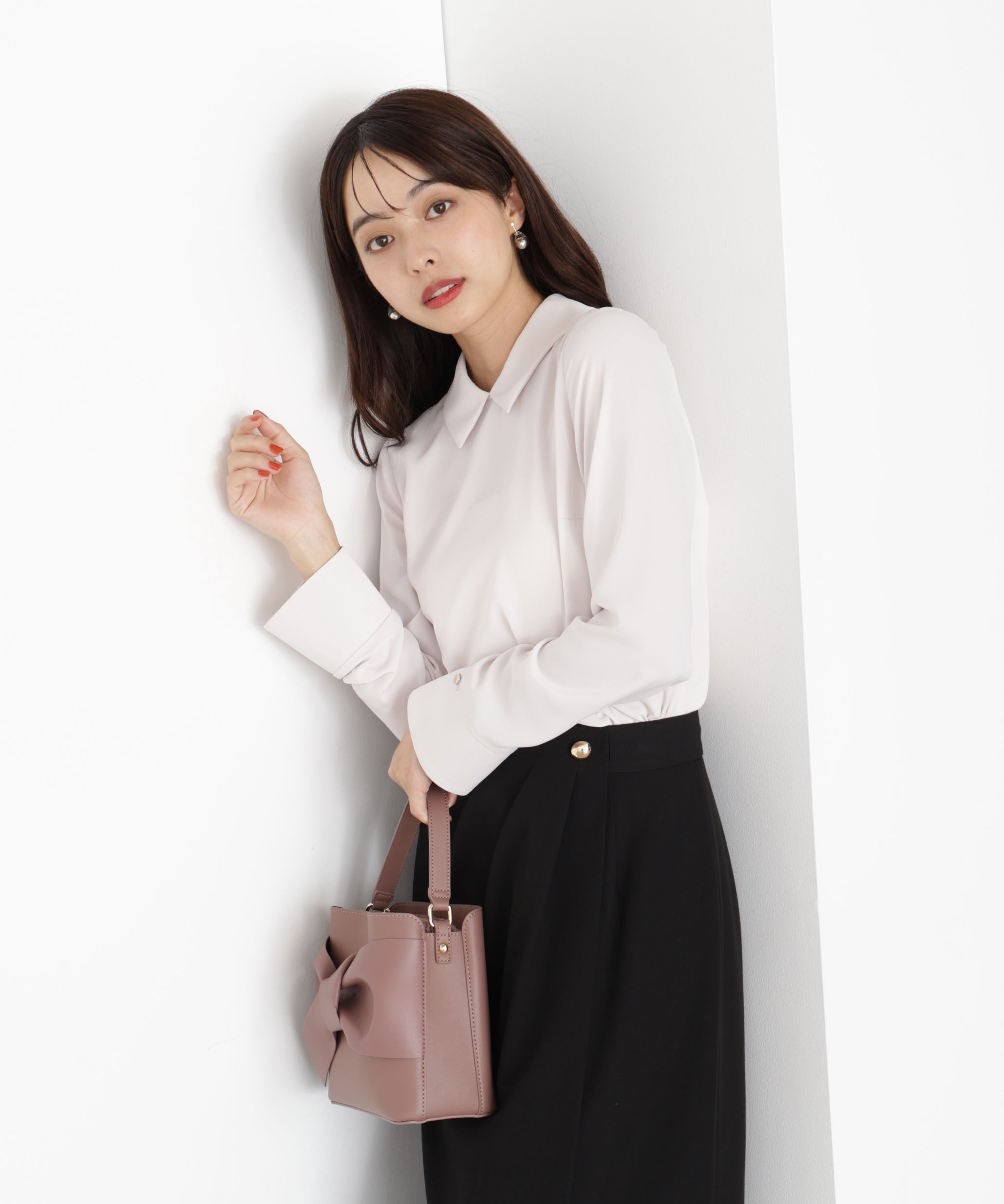 PROPORTION BODY DRESSING「＜ウォッシャブル＞ちびカラーブラウス」|シャツ・ブラウス|