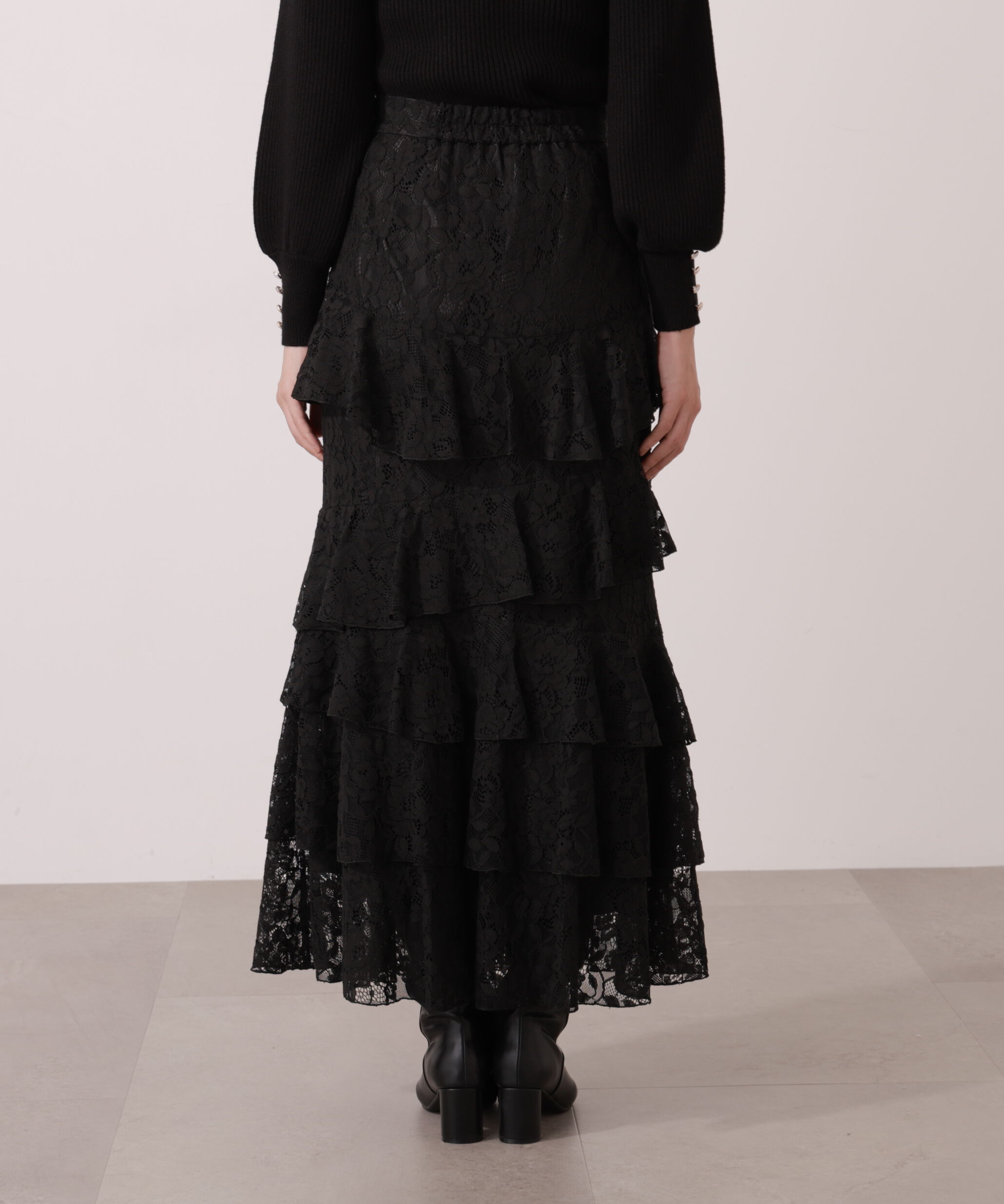 PROPORTION BODY DRESSING「ランダムティアードレーススカート」|スカート|