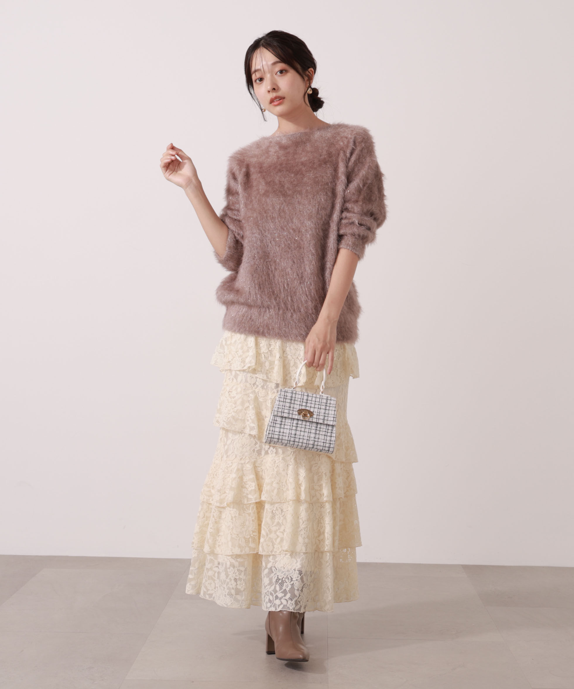 PROPORTION BODY DRESSING「ランダムティアードレーススカート」|スカート|