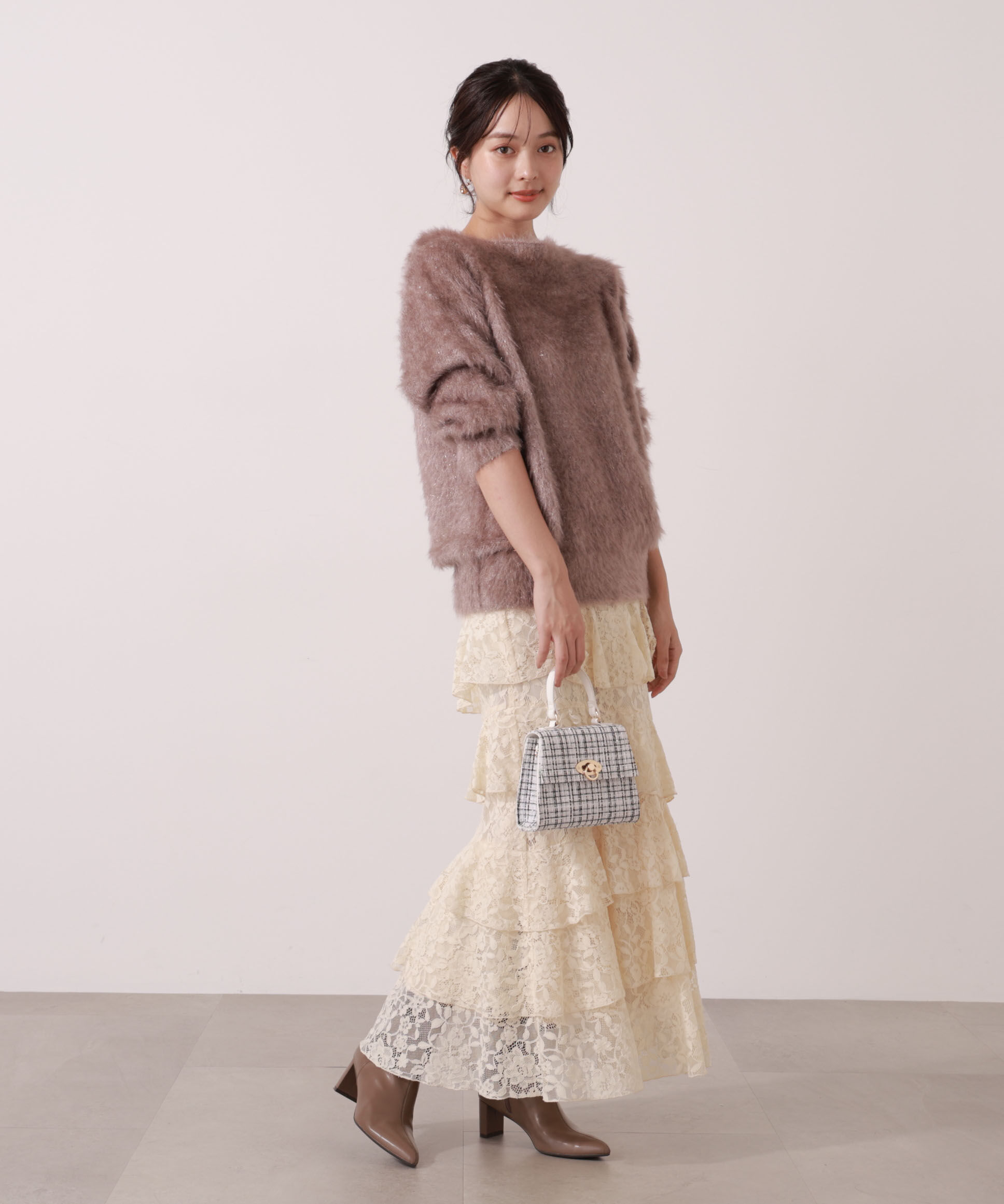 PROPORTION BODY DRESSING「ランダムティアードレーススカート」|スカート|