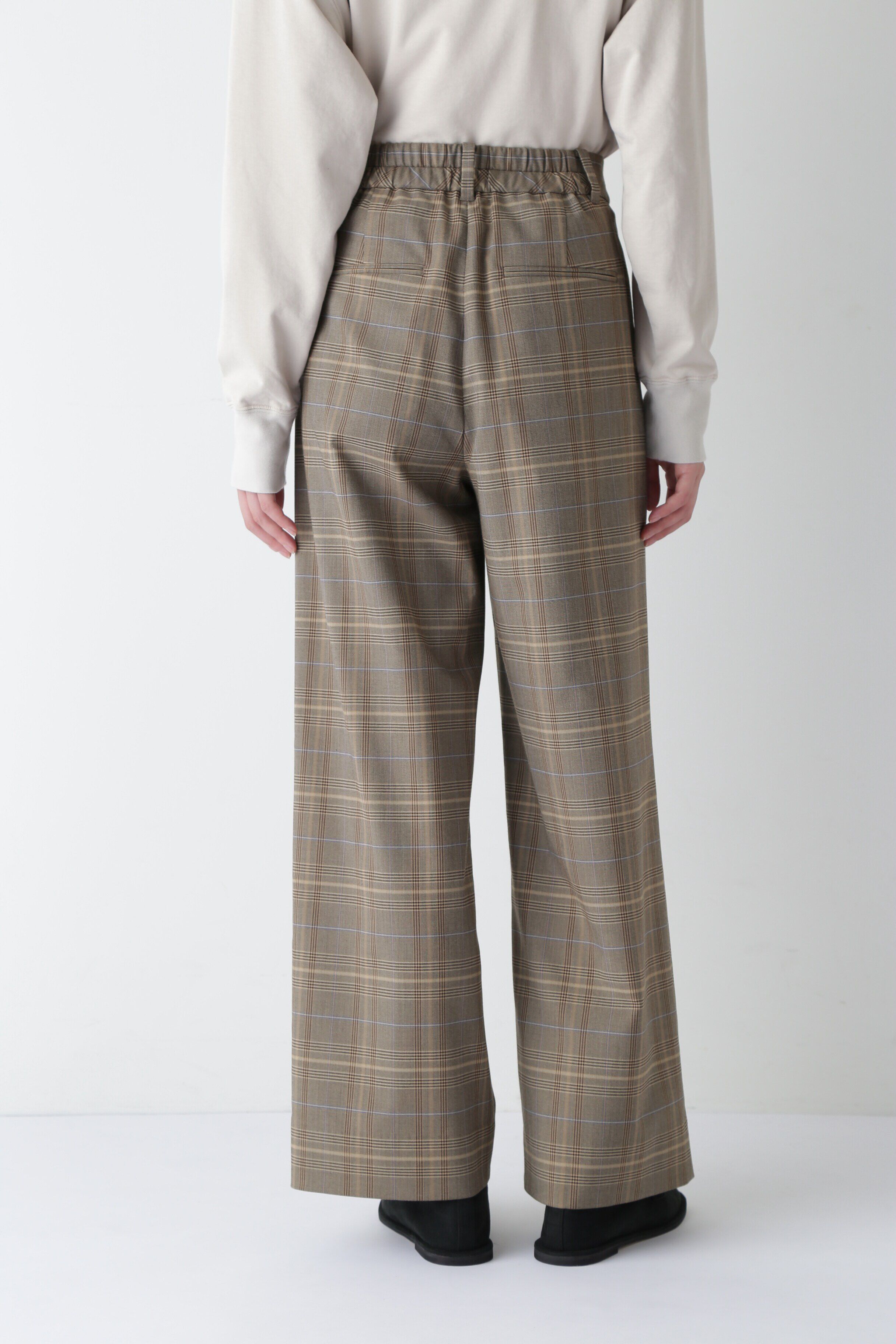  「◆強撚チェックストレッチパンツ」|その他|