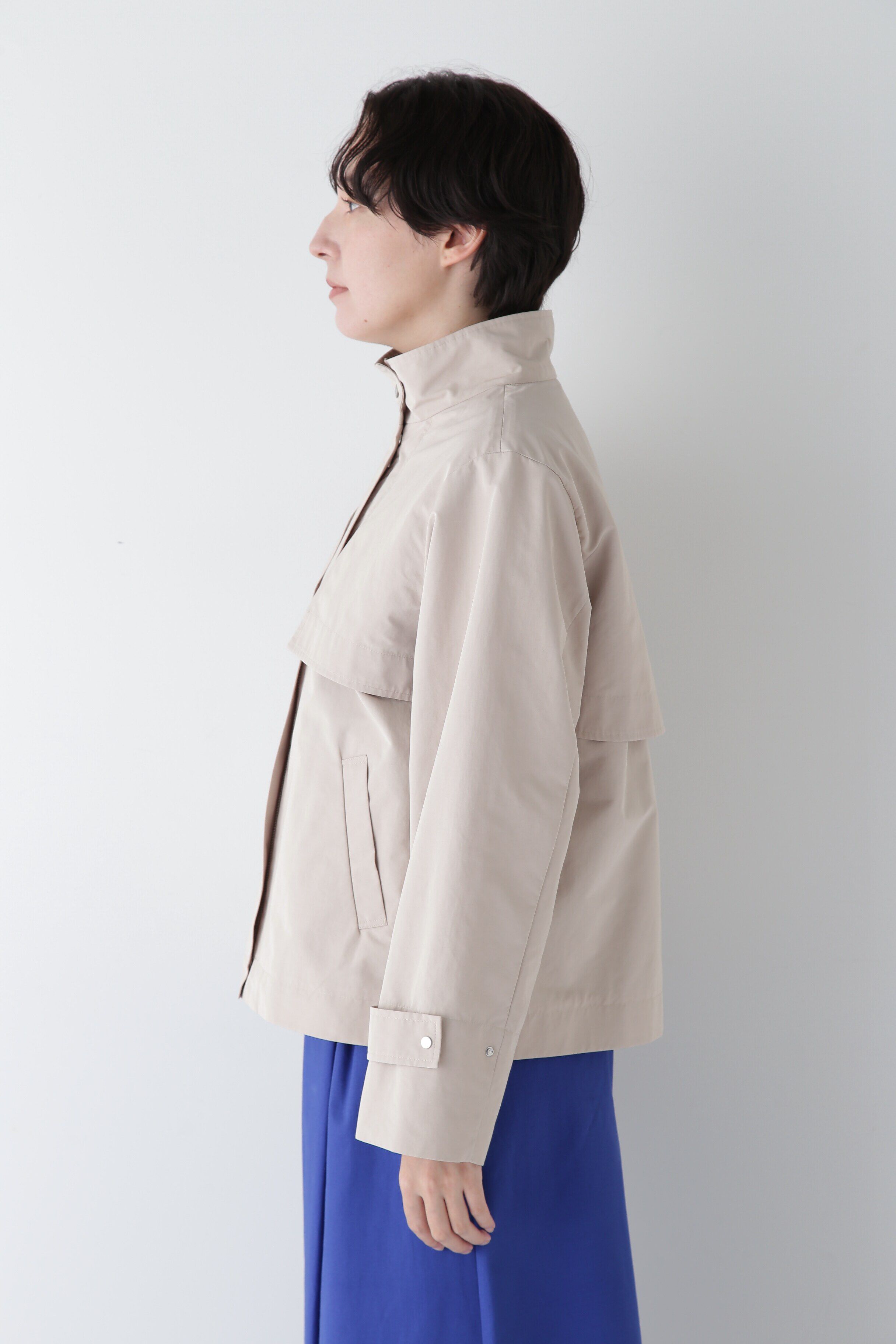  「◆【撥水】タフタトレンチディテールブルゾン」|ブルゾン・スタジャン|