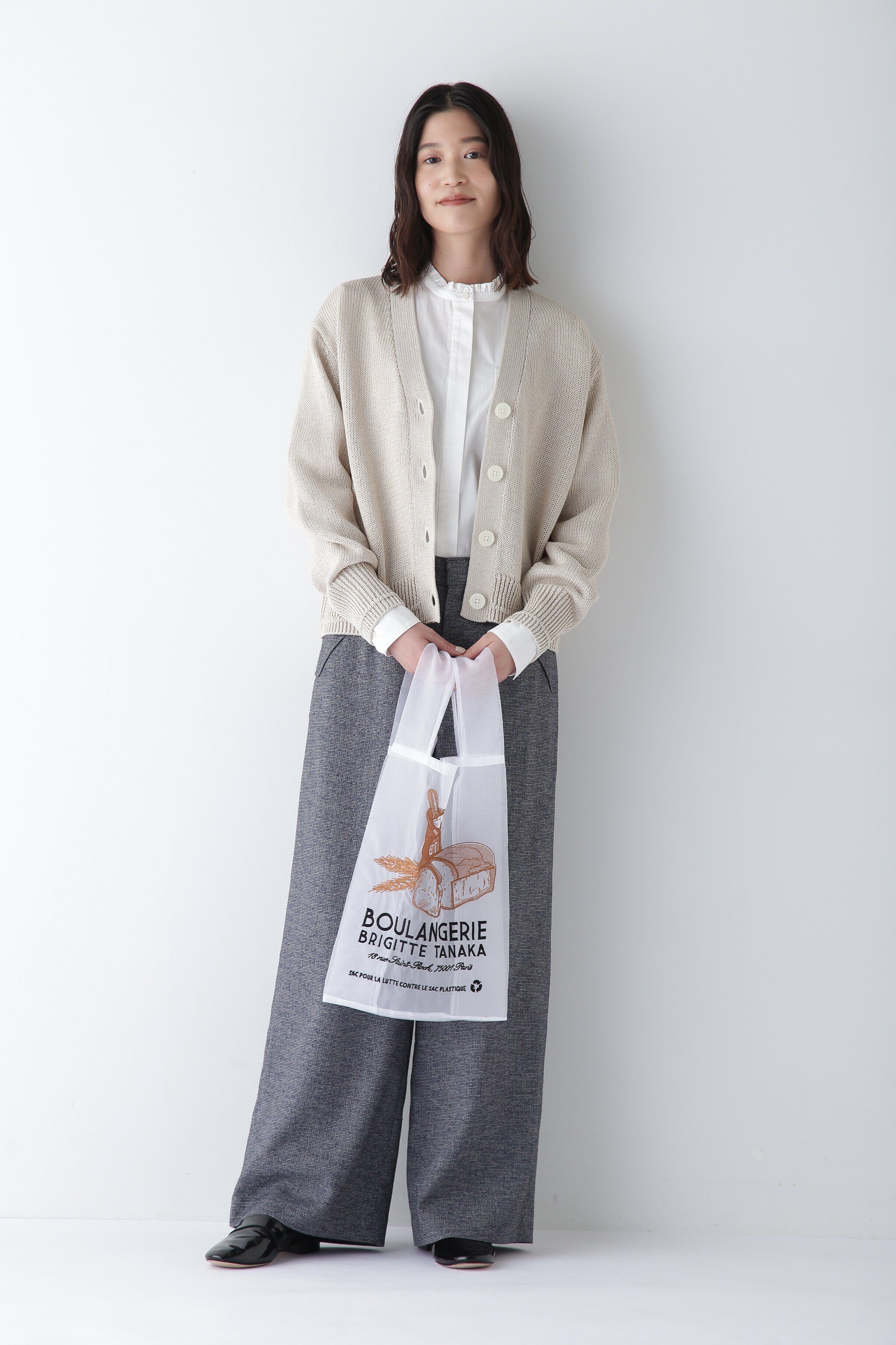  「◆【ウォッシャブル】ギマコットンＶネックカーディガン」|ニット・セーター|