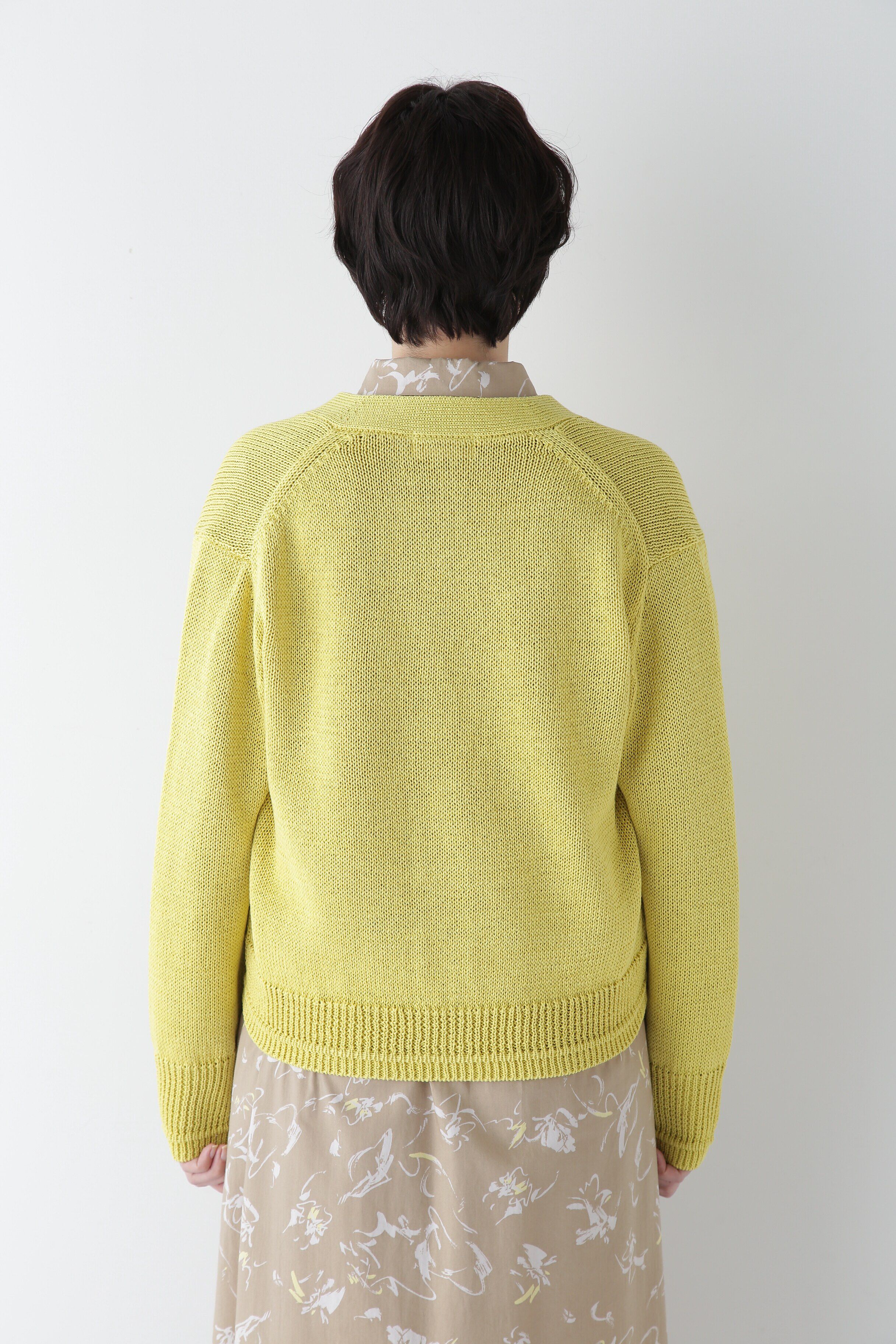  「◆【ウォッシャブル】ギマコットンＶネックカーディガン」|ニット・セーター|