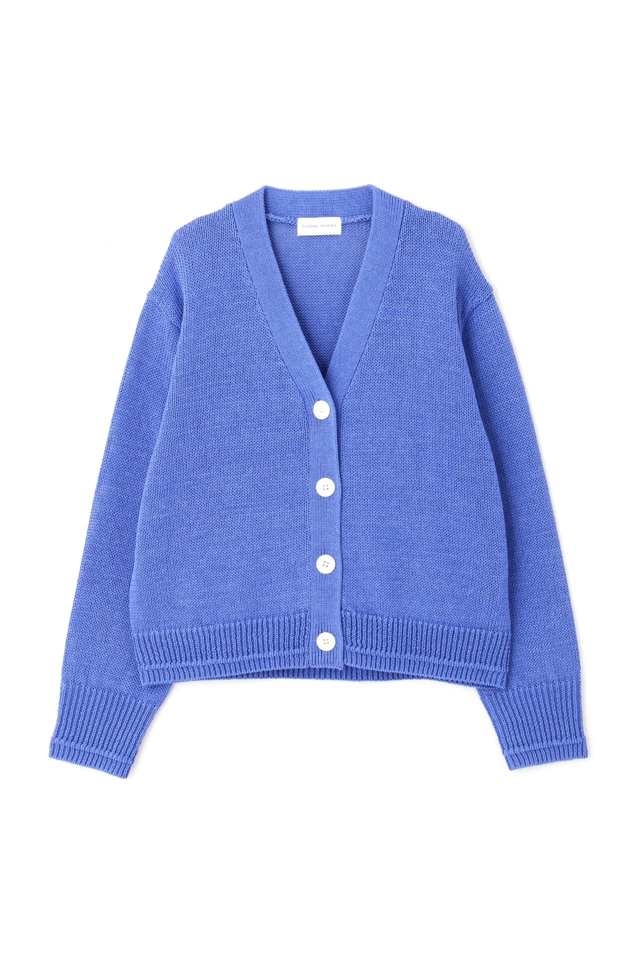  「◆【ウォッシャブル】ギマコットンＶネックカーディガン」|ニット・セーター|