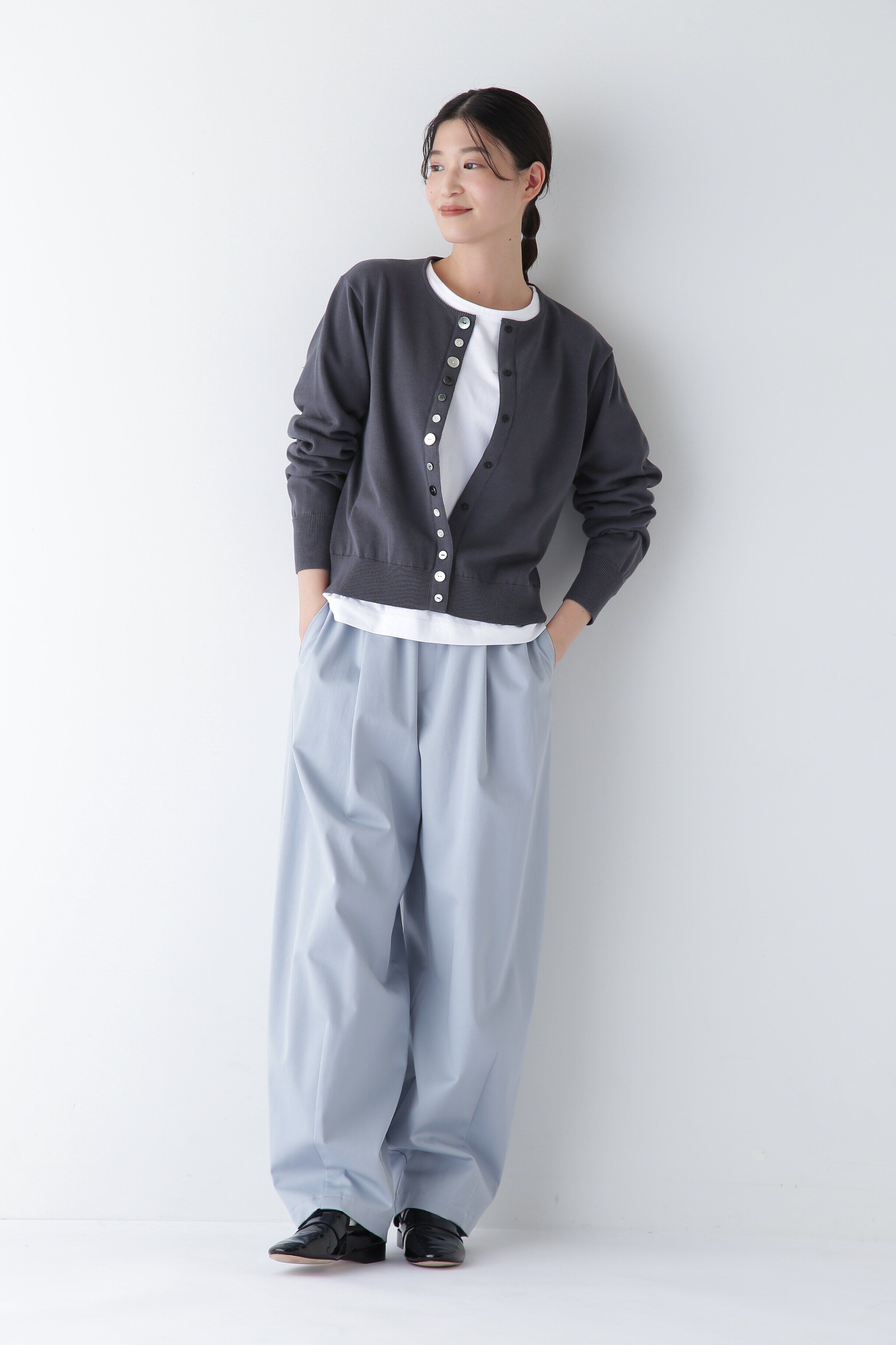  「◆【ウォッシャブル】オーガニックコットンマルチボタンカーディガン」|ニット・セーター|