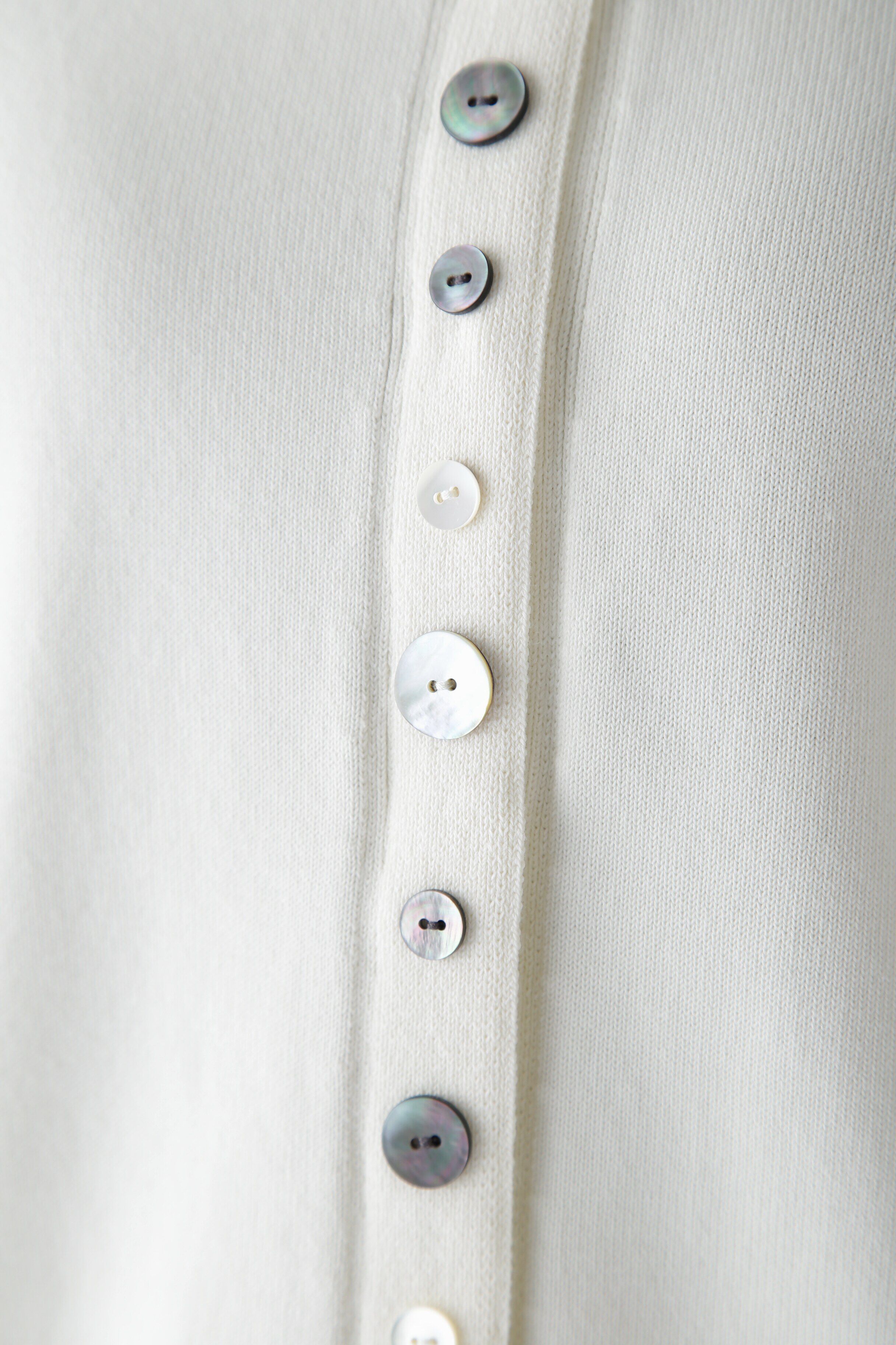  「◆【ウォッシャブル】オーガニックコットンマルチボタンカーディガン」|ニット・セーター|