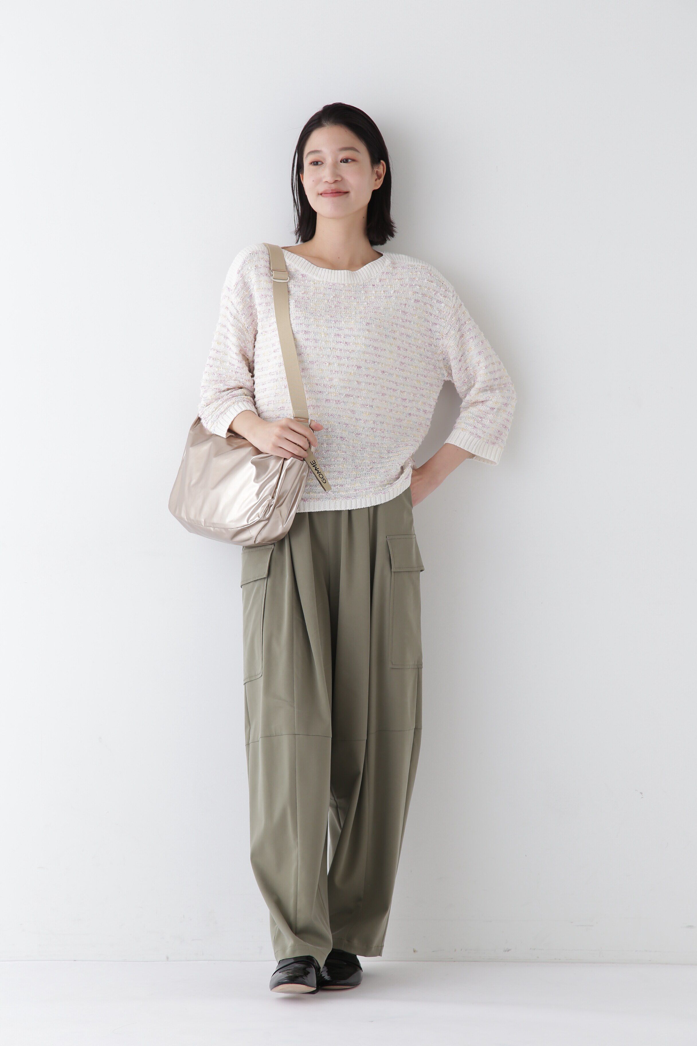  「◆【ウォッシャブル】MIXヤーンガーターボーダープルオーバー」|ニット・セーター|