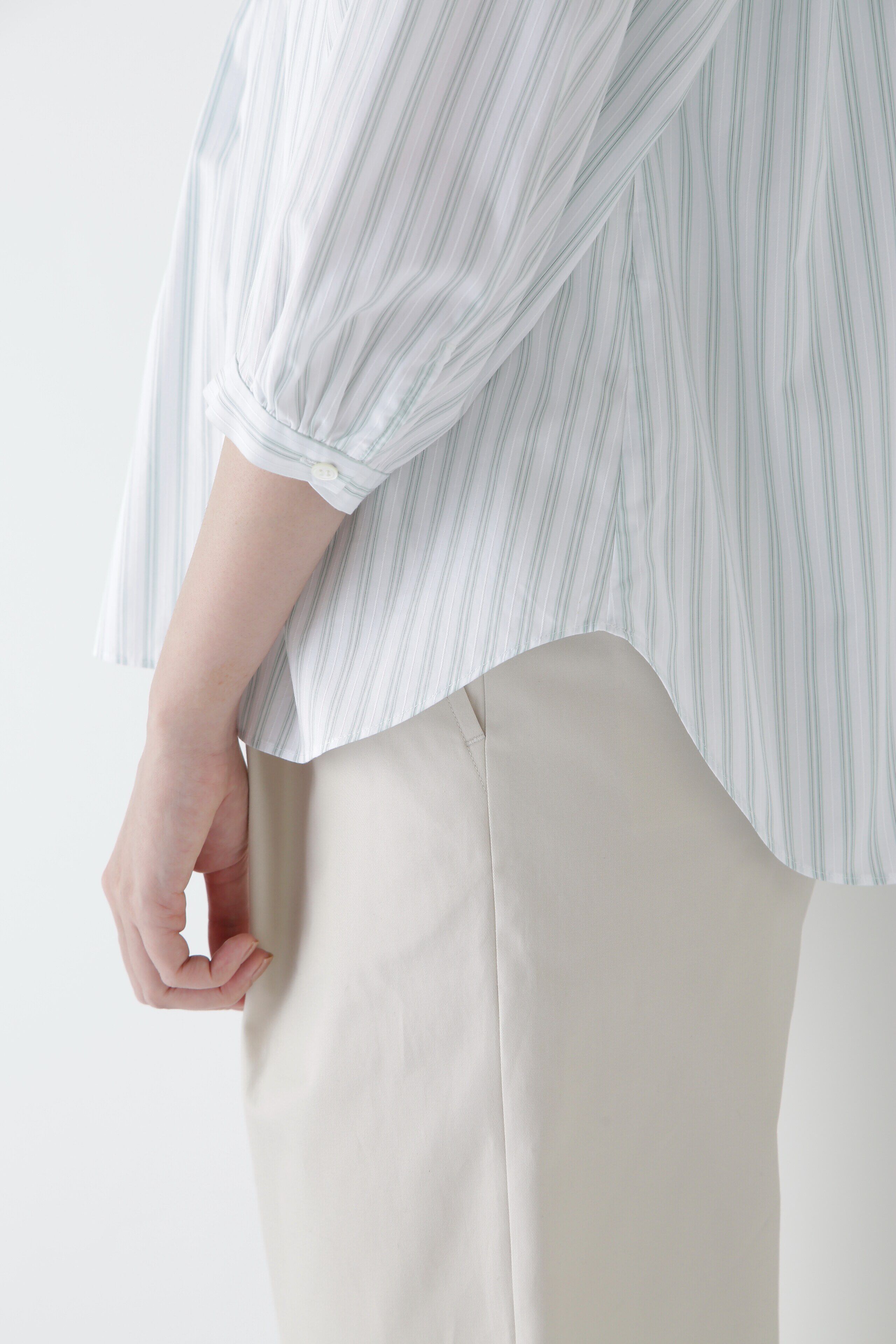  「◆ドビーストライプブラウス」|シャツ・ブラウス|