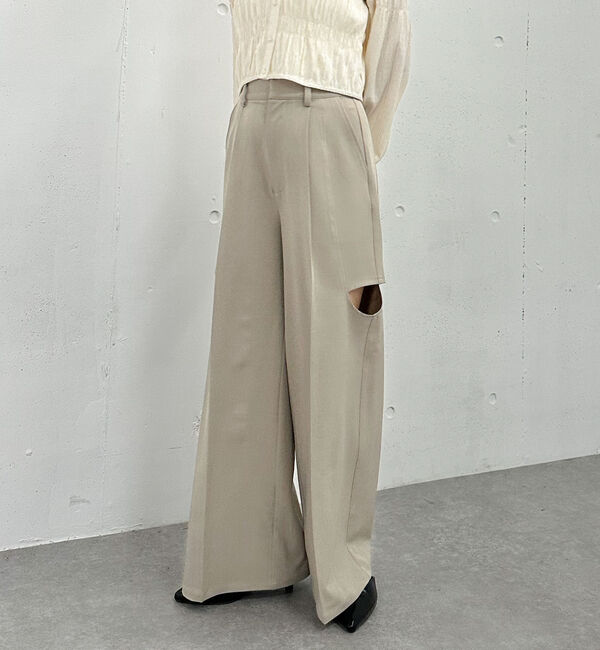 archives「ベルト付サイドカットスラックス」|その他|