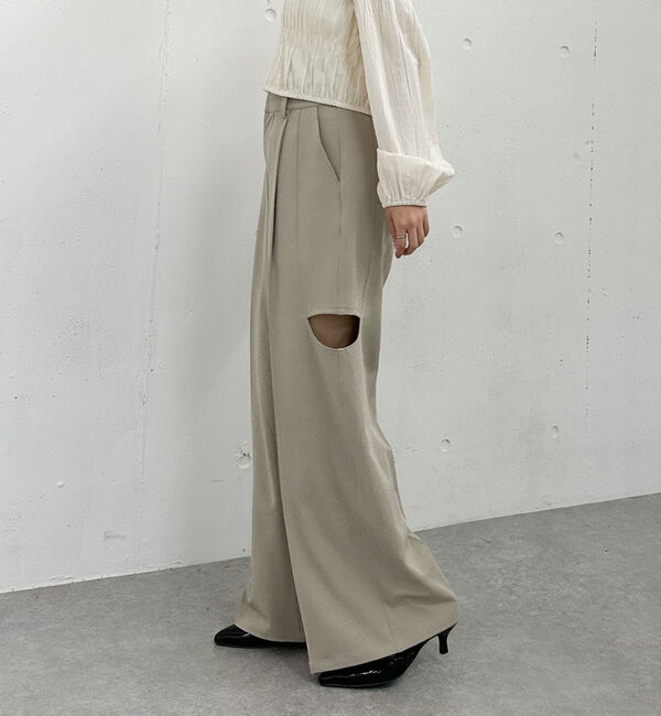 archives「ベルト付サイドカットスラックス」|その他|